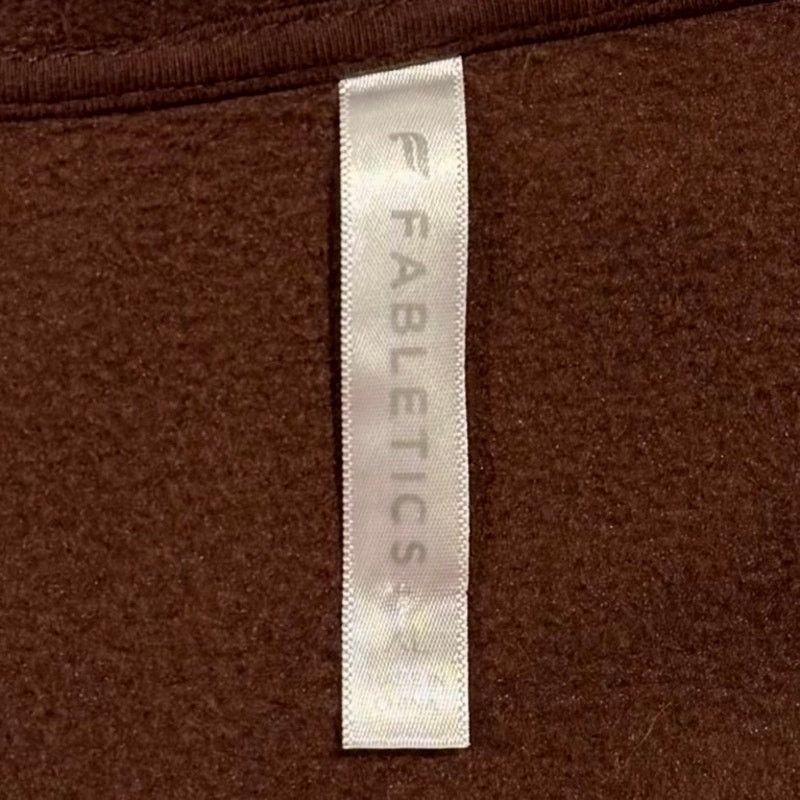 Fabletics Fabletics Rayne Polar Fleece 1/4 Zip Brown XL Oversized Cozy Size XL / US 12-14 / IT 48-50 - 4 Thumbnail