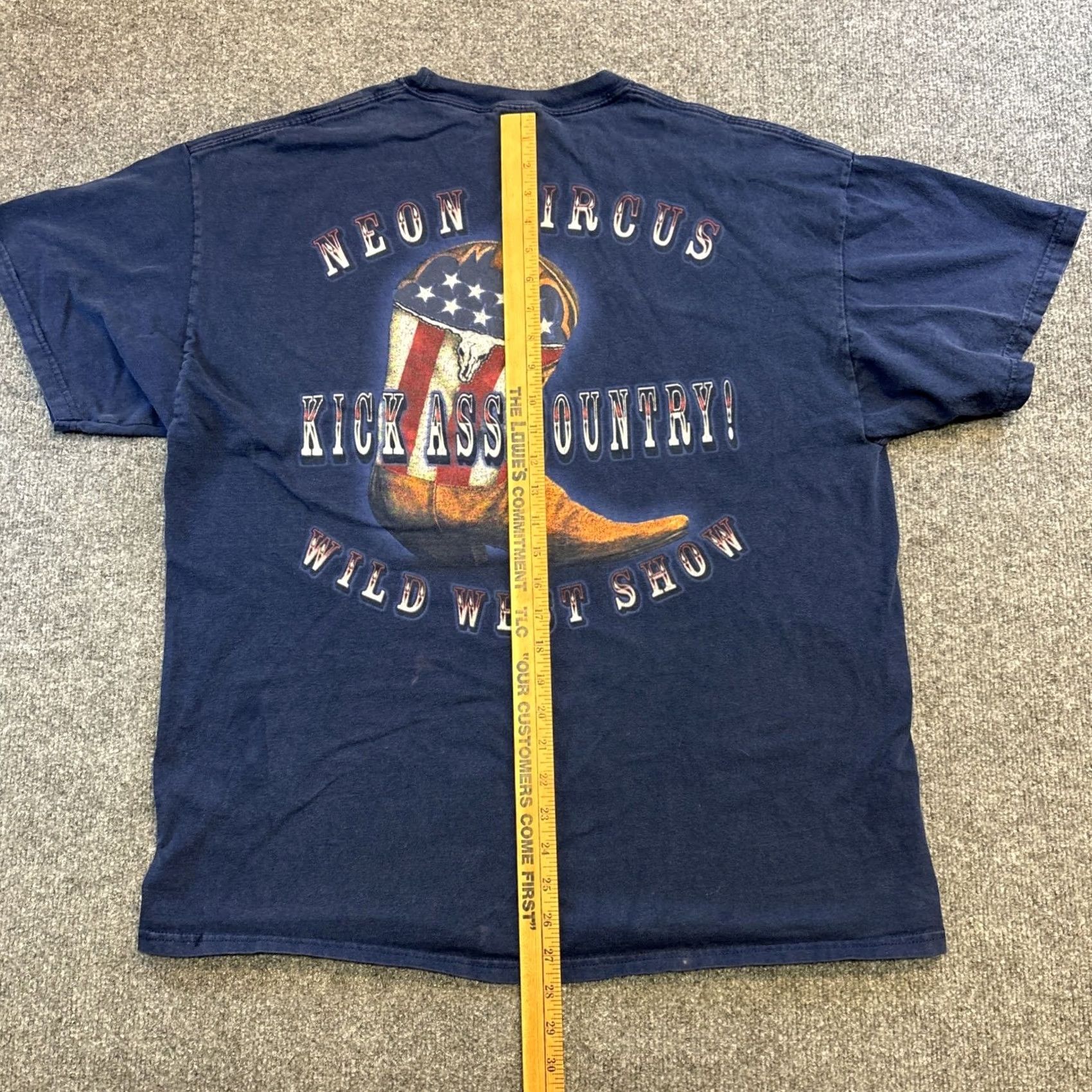 Hanes VINTAGE Brooks & Dunn Neon Circus Wild West Show T Shirt XL Blue Mens Non-Specific (pre-owned) Size US XL / EU 56 / 4 - 6 Thumbnail