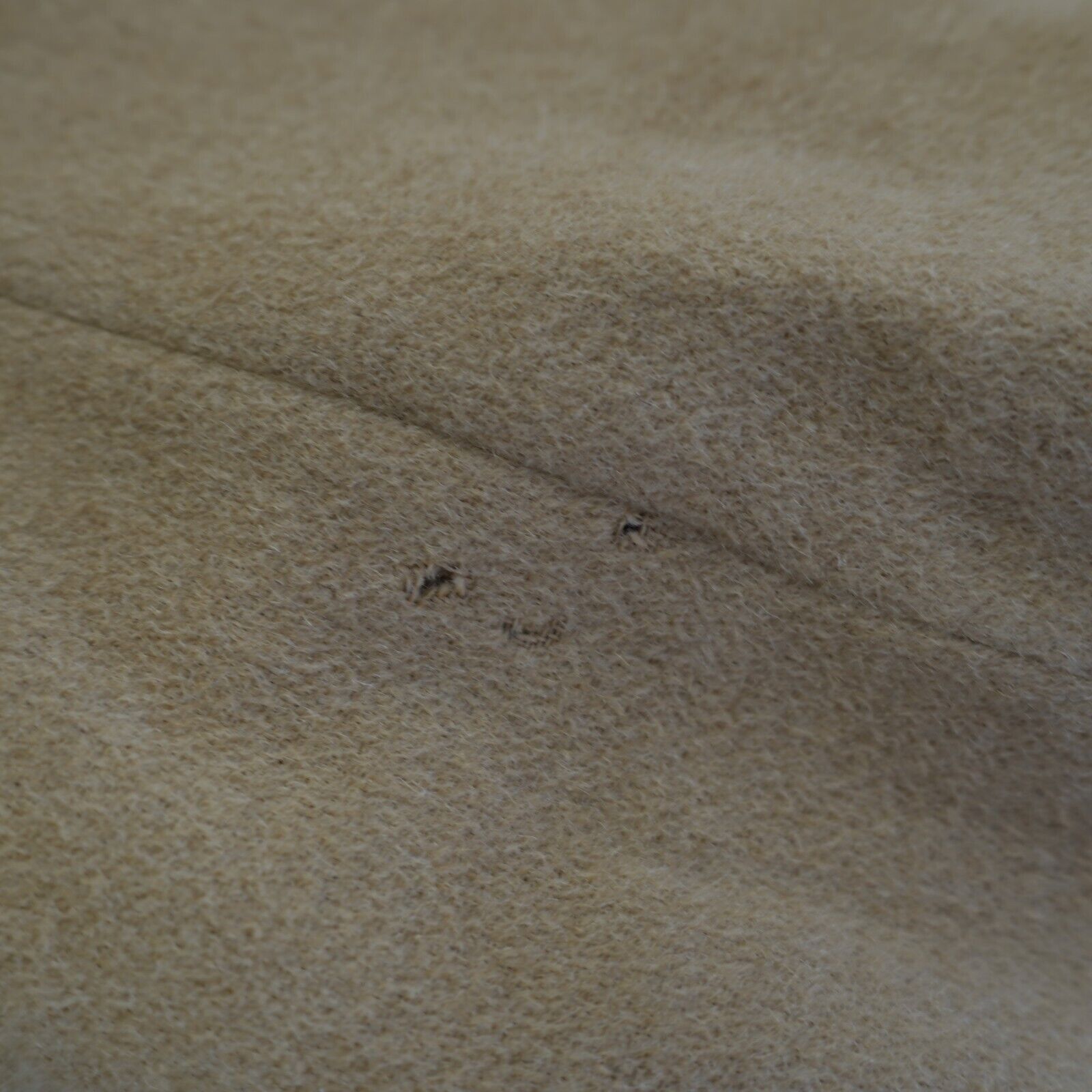 Chaps DAMAGED Chaps 100% Camel Hair 2 Leather Button Sport Coat 40 Size 40R - 13 Thumbnail