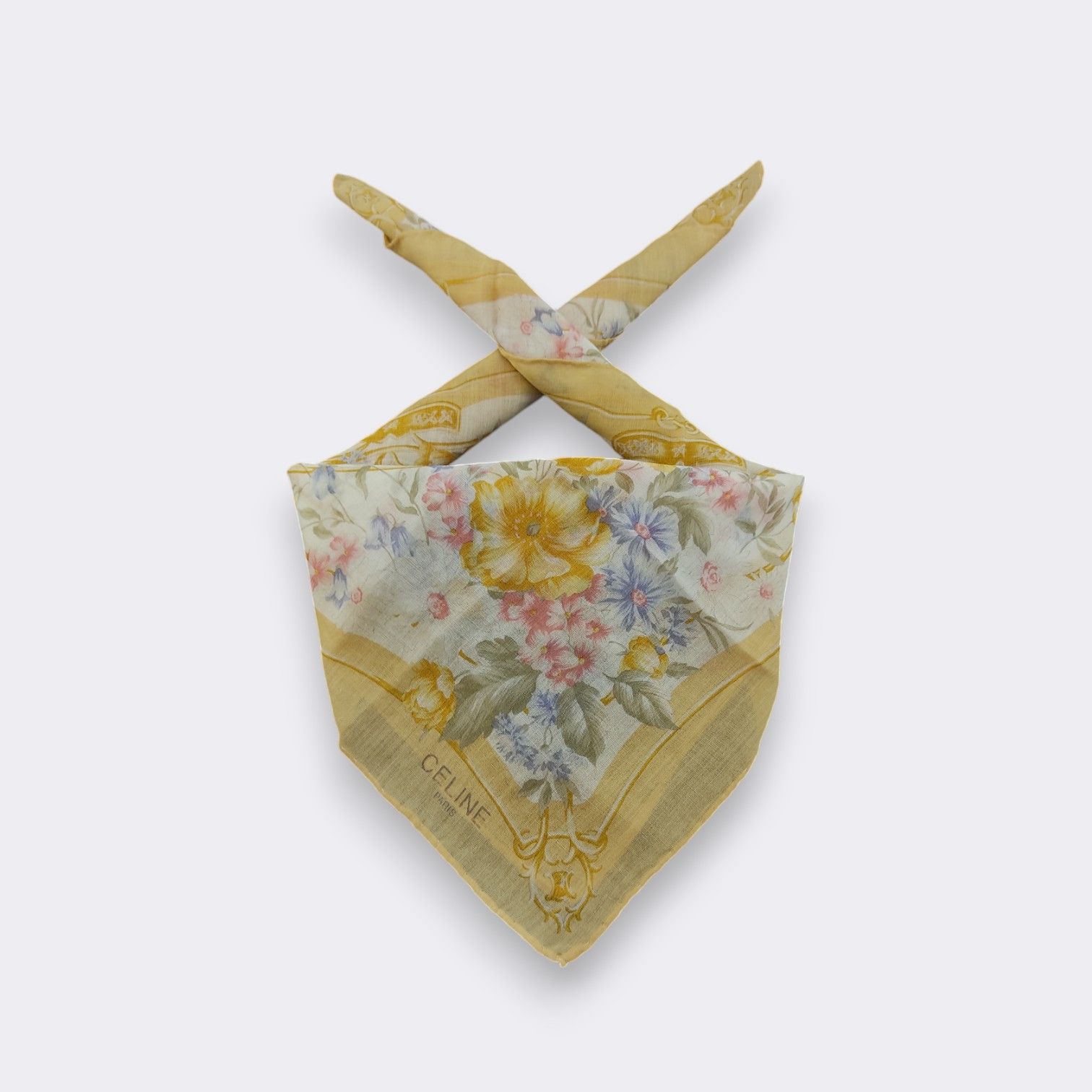 Celine × Vintage Vintage Celine Handkerchief Neckerchief Bandana H111B Size ONE SIZE - 1 Thumbnail