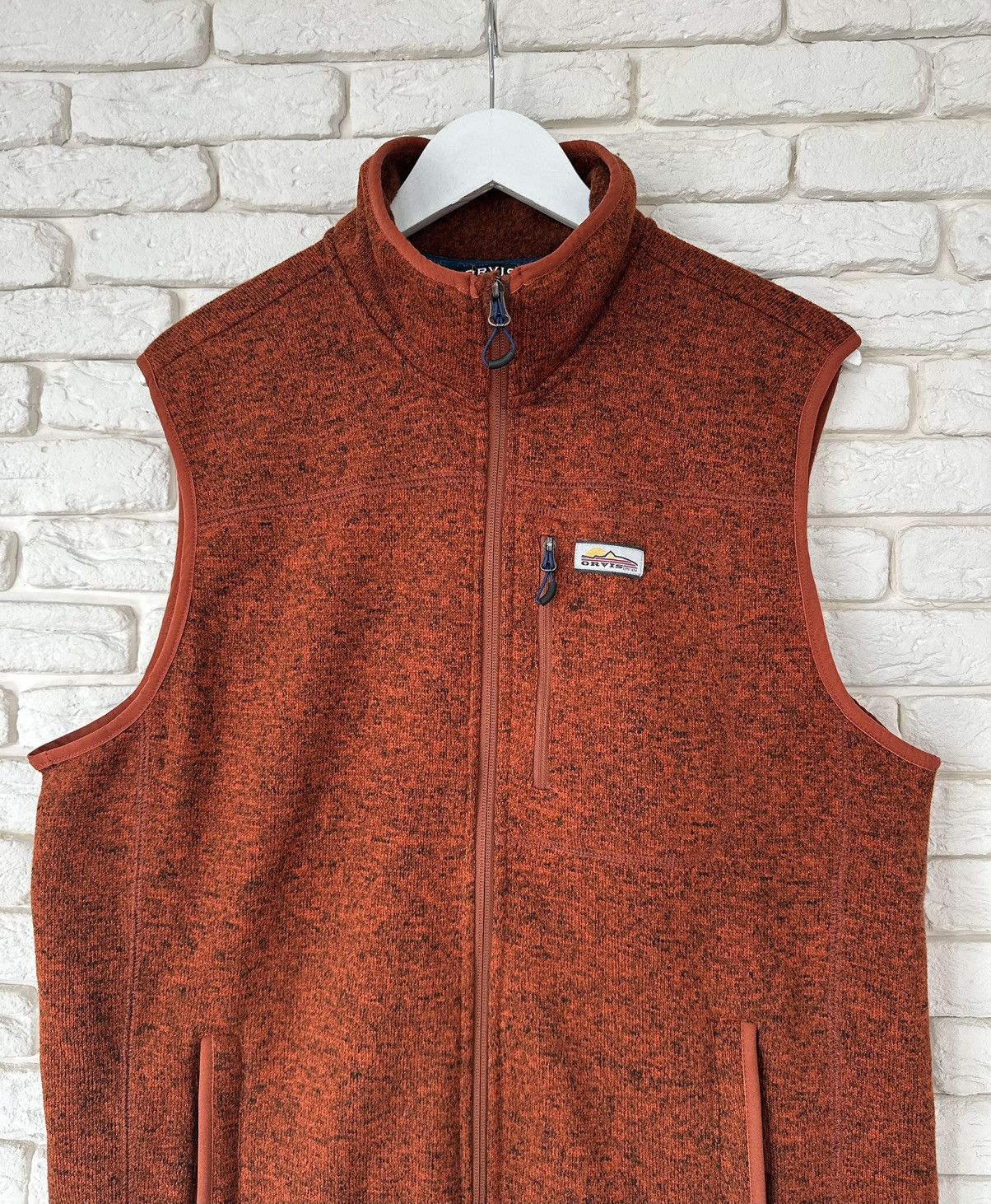 Orvis ORVIS Men's Fleece Logo Jacket Waistcoat Zipper Size L Size US L / EU 52-54 / 3 - 4 Thumbnail
