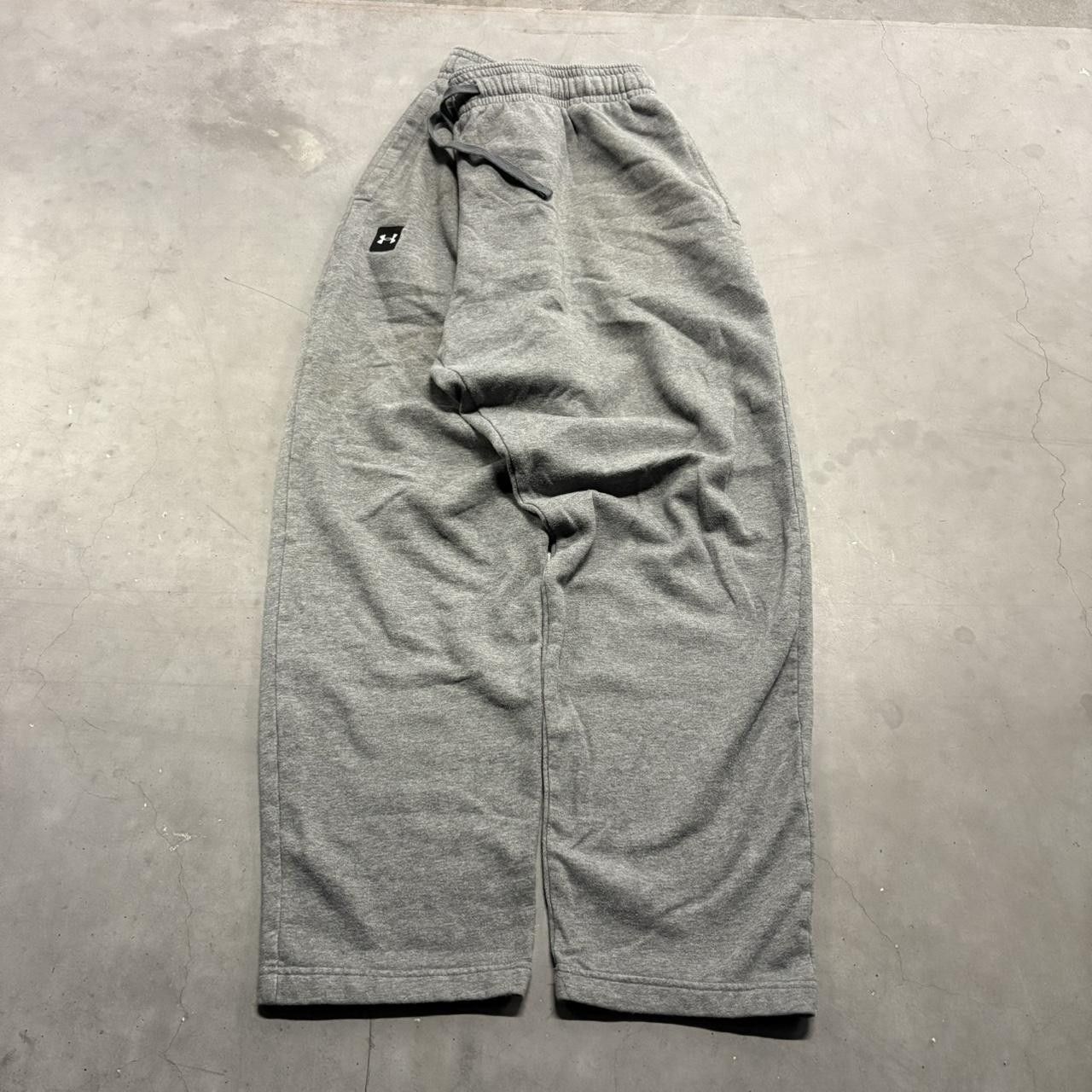 Under Armour × Vintage Crazy Vintage Y2K/2000s Baggy Under Armour Grey Sweatpants! Size US 38 / EU 54 - 2 Thumbnail