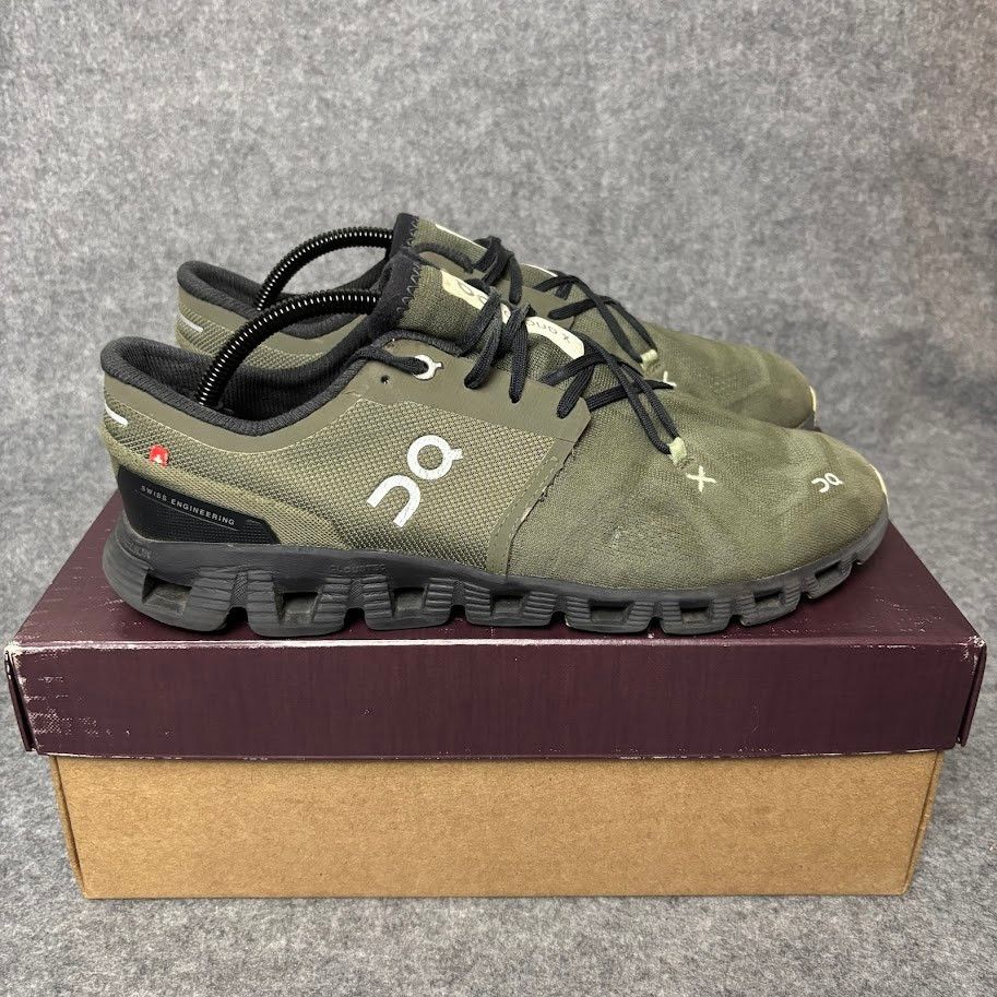 On On Cloud X 3 Olive Reseda Running Shoes Mens Size 10.5 US Size US 10.5 / EU 43-44 - 6 Thumbnail