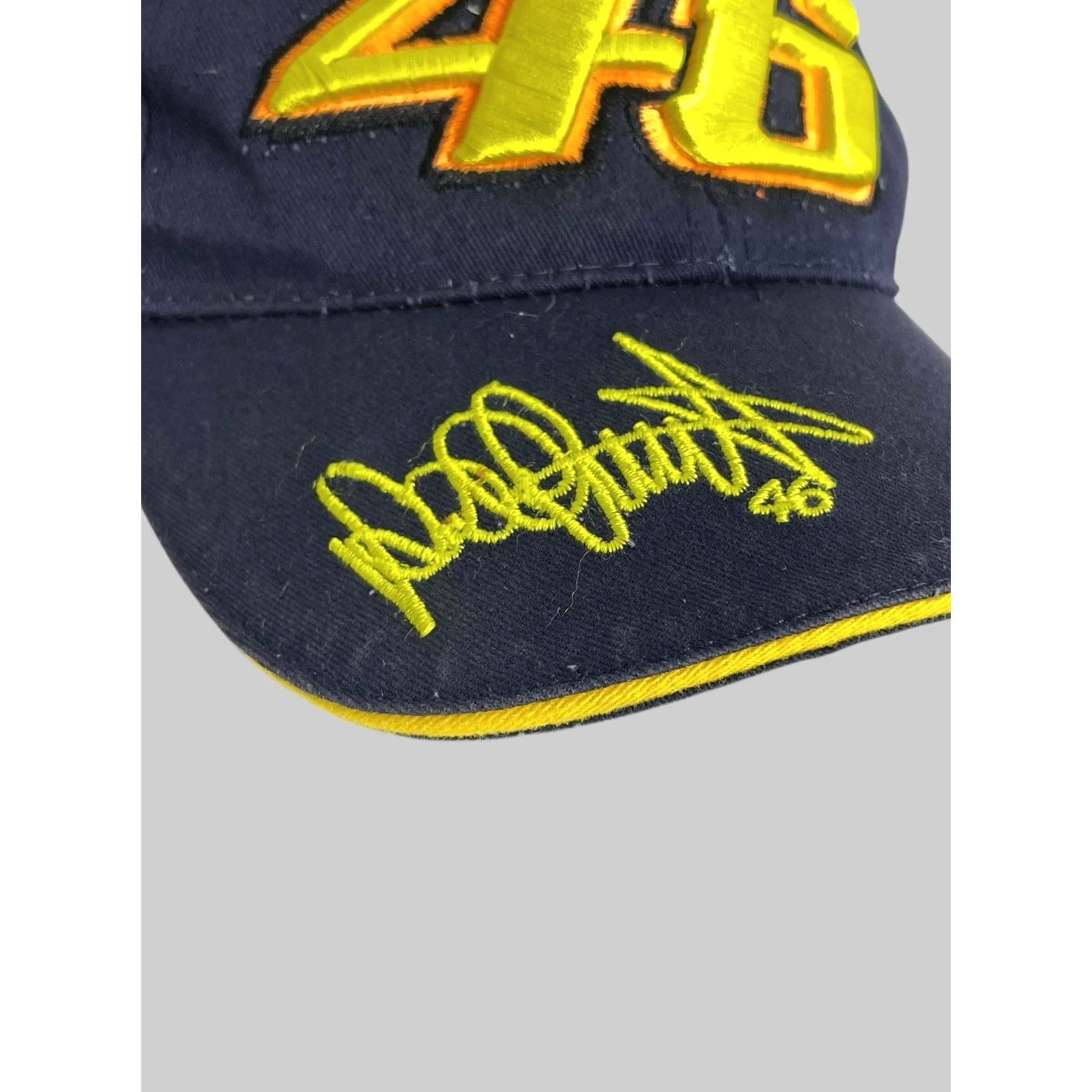 Valentino Valentino Rossi VR 46 Motorcycle The Doctor Cap Hat Snapback Adjustable Dark Blue Cotton Men One Size Mockup Hanldeboard Size ONE SIZE - 4 Thumbnail