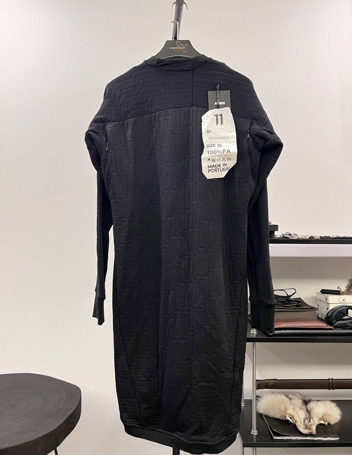11 By Boris Bidjan Saberi 11ByBBS Quilted Long Crewneck Sweatshirt Size US XL / EU 56 / 4 - 1 Thumbnail