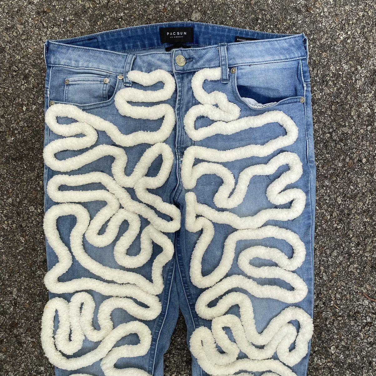 Jean Pascun Stacked Skinny Jeans Active Stretch Denim Size US 32 / EU 48 - 3 Thumbnail