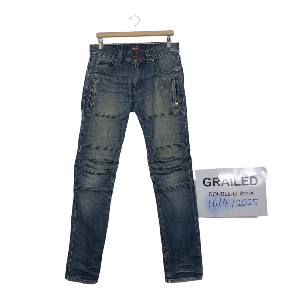 Japanese Brand 📌Vintage Denim Pants Biker Rupert Japan Size US 32 / EU 48 - 1 Thumbnail