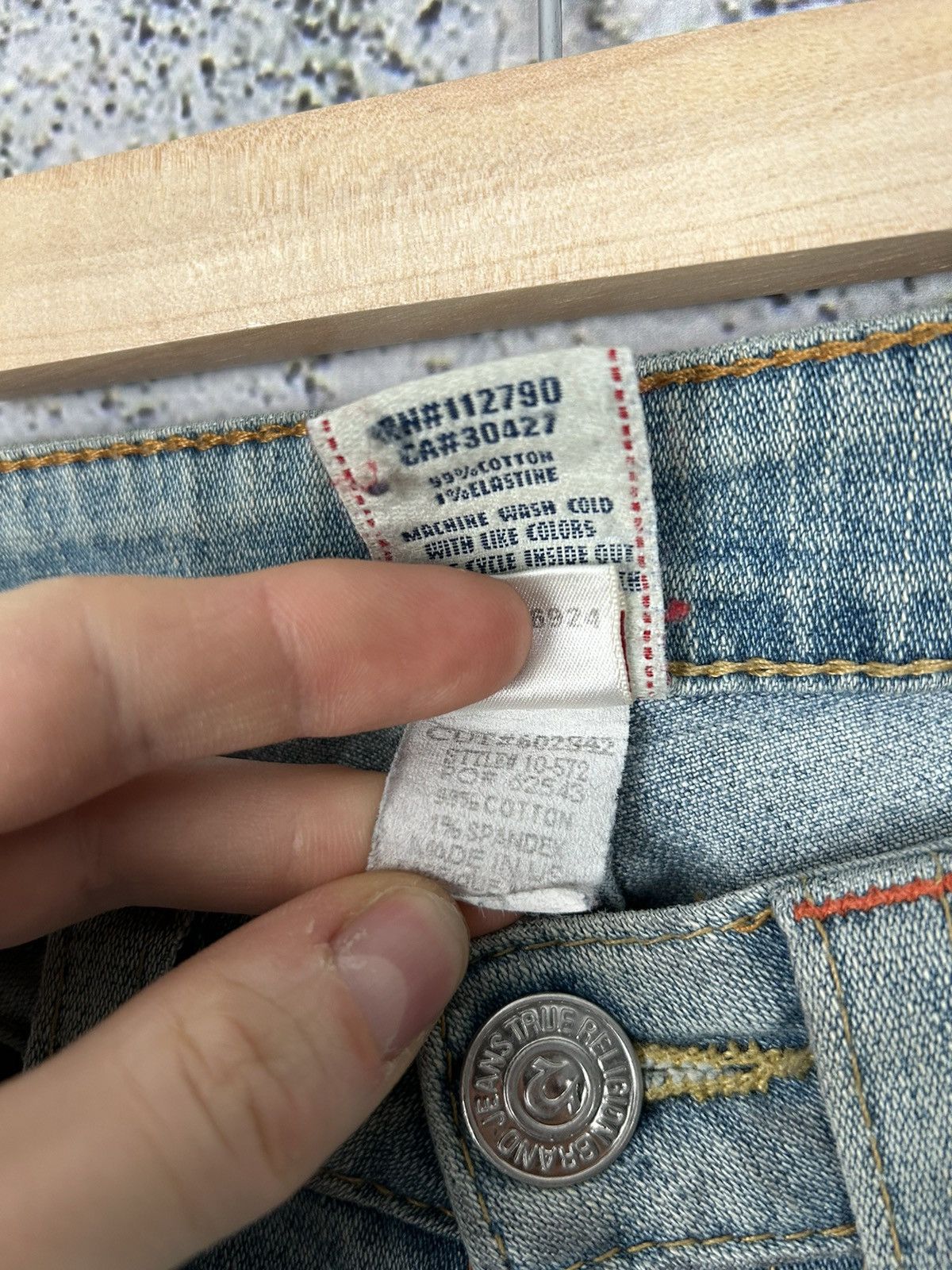 True Religion Vintage True Religion Made In USA Jeans Denim Y2K Punk Hype Size US 28 / EU 44 - 9 Thumbnail