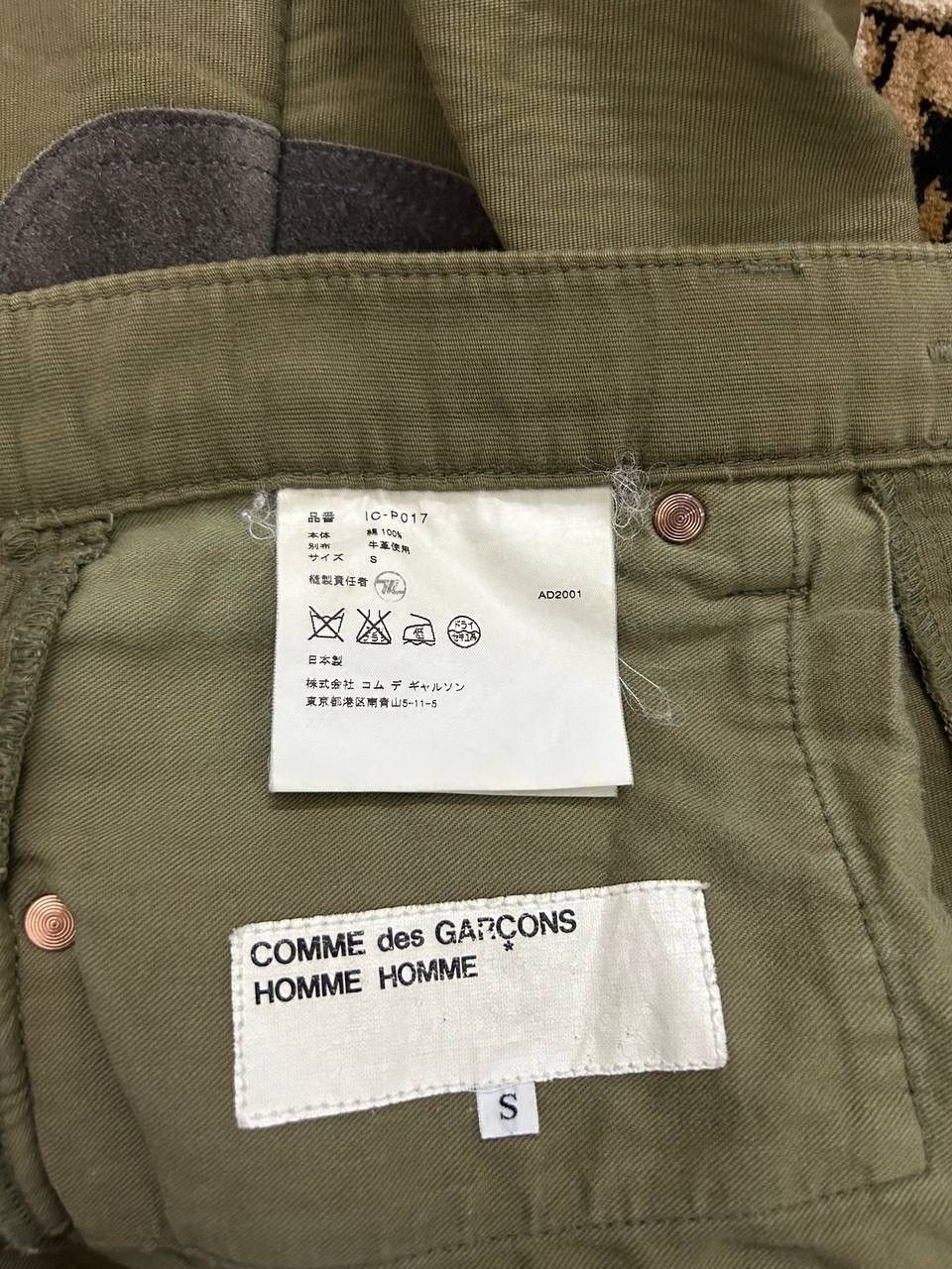 Comme des Garcons Homme Archive A/W 2001 CDG Homme Cowhide Patches Pant Size US 31 - 17 Thumbnail