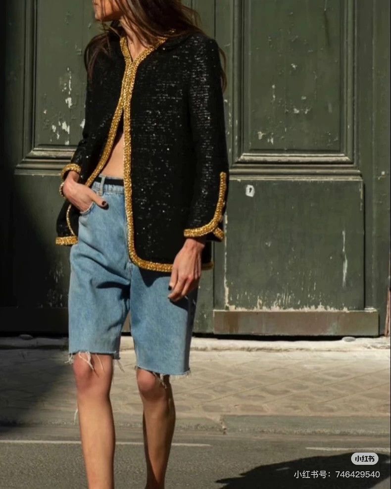 Chanel Chanel 22s spring and summer show black gold sequin woven Size XS / US 0-2 / IT 36-38 - 9 Thumbnail