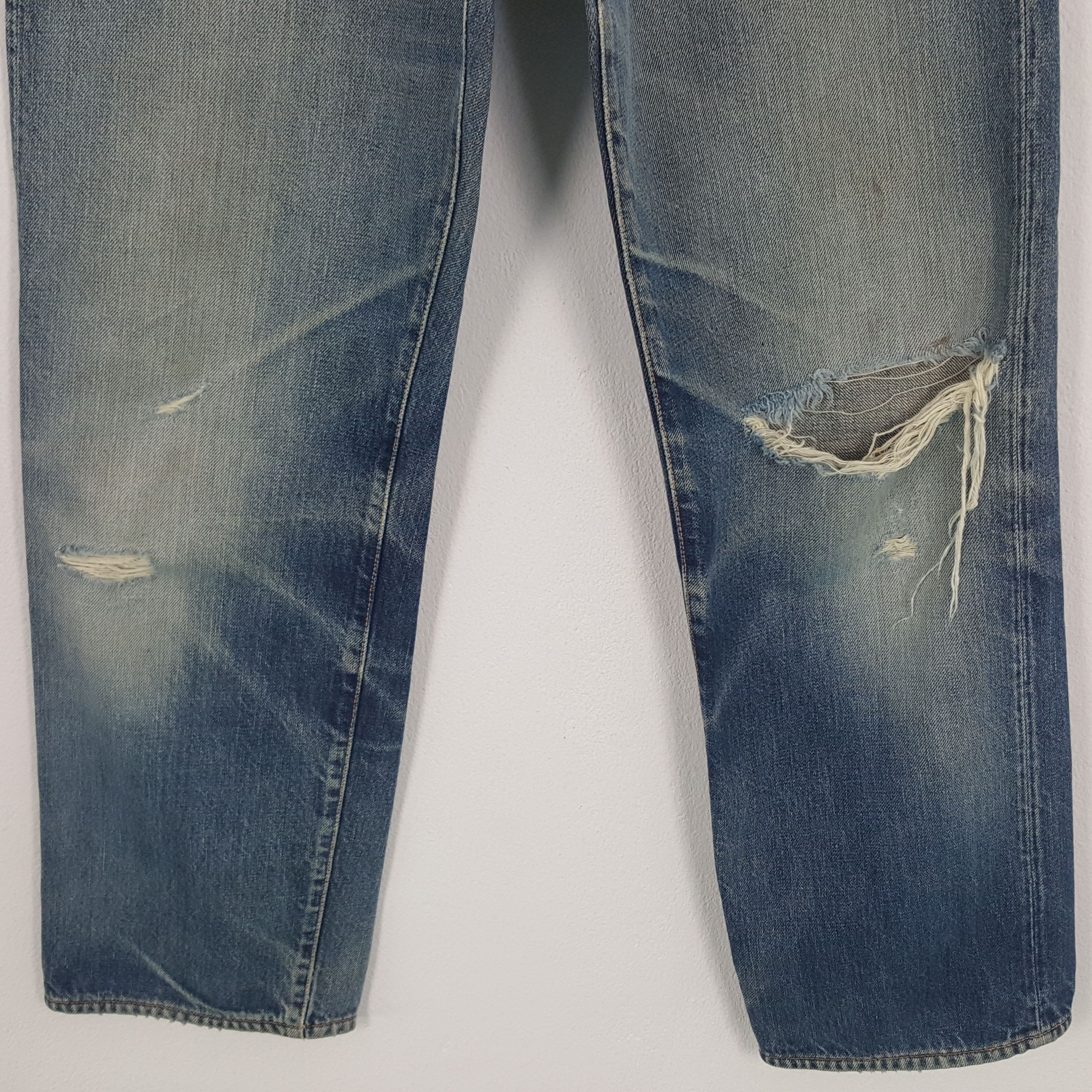 Evisu × Japanese Brand × Vintage Vintage Evisu Japanese Brand Daicock Custom Art Denim Jeans Size US 27 - 6 Thumbnail