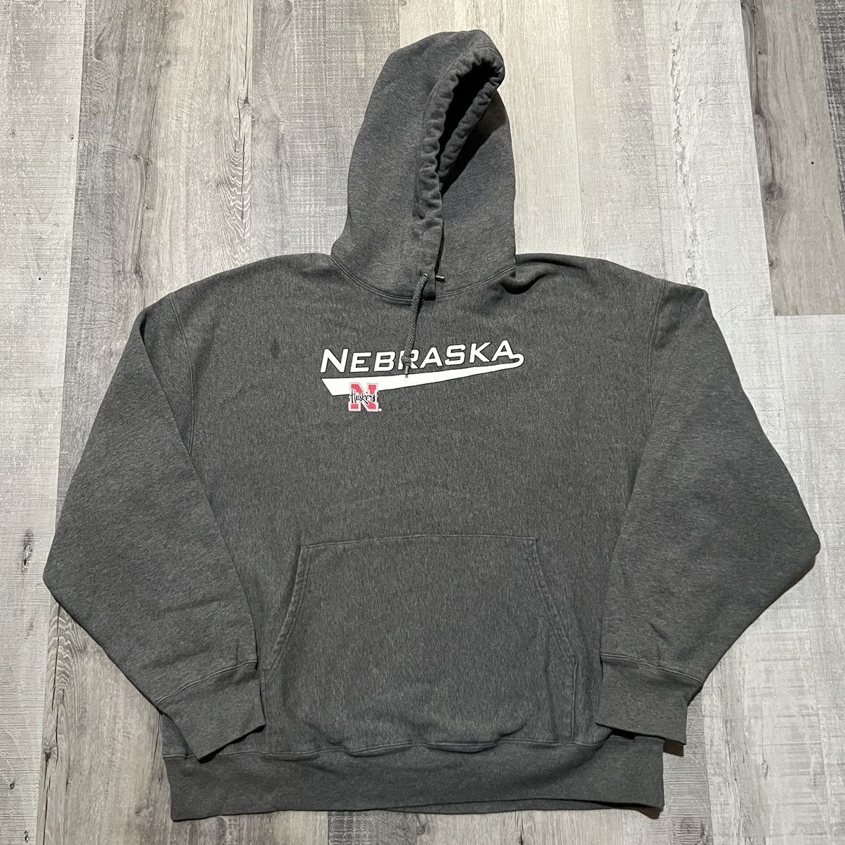 Champion × Vintage VTG Champion Reverse Weave Nebraska Huskers College Hoodie Size US XXL / EU 58 / 5 - 1 Thumbnail