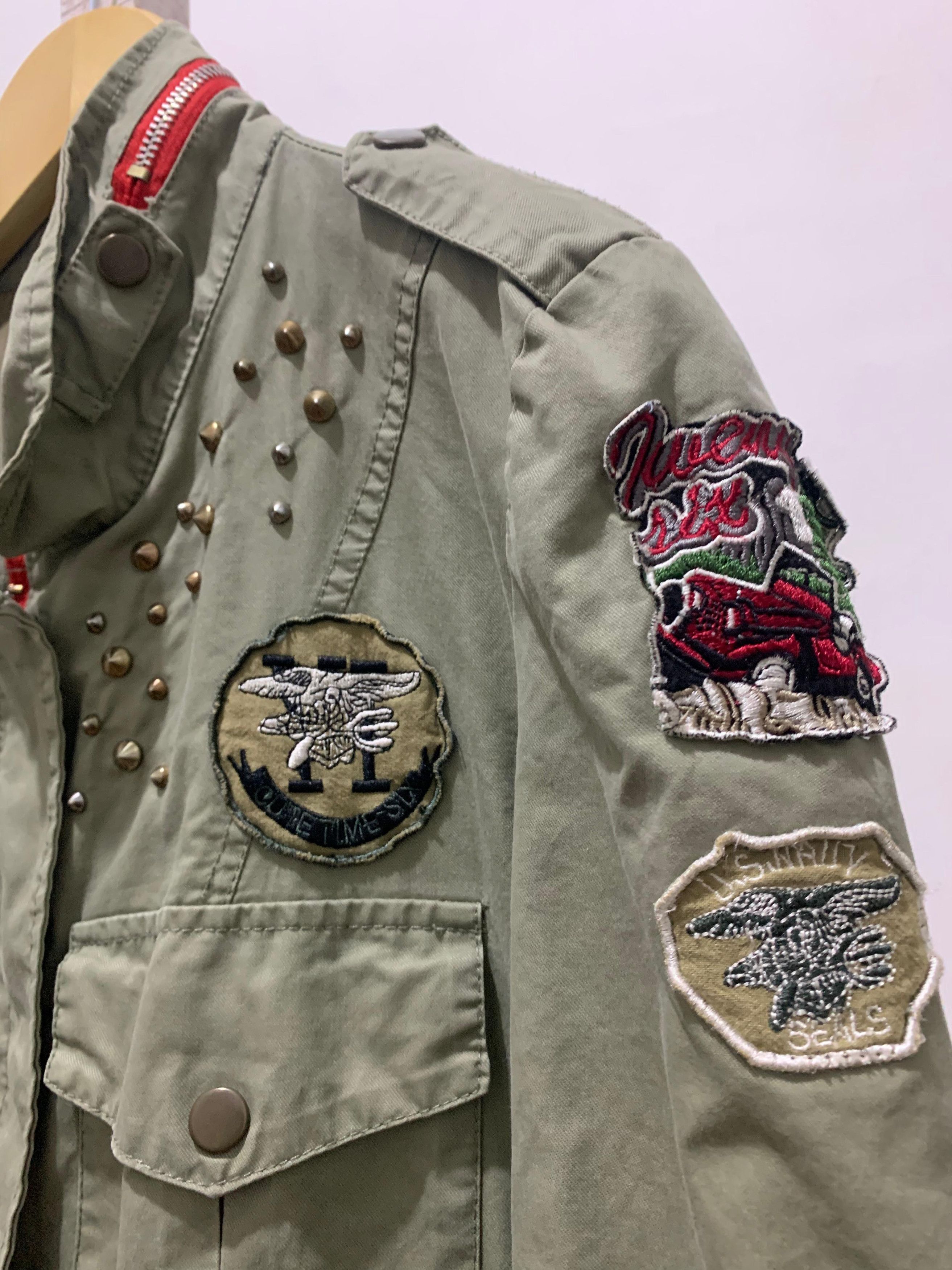Vintage Wacko Maria The Guilty Parties Military Jacket Olive Green Size US S / EU 44-46 / 1 - 6 Thumbnail