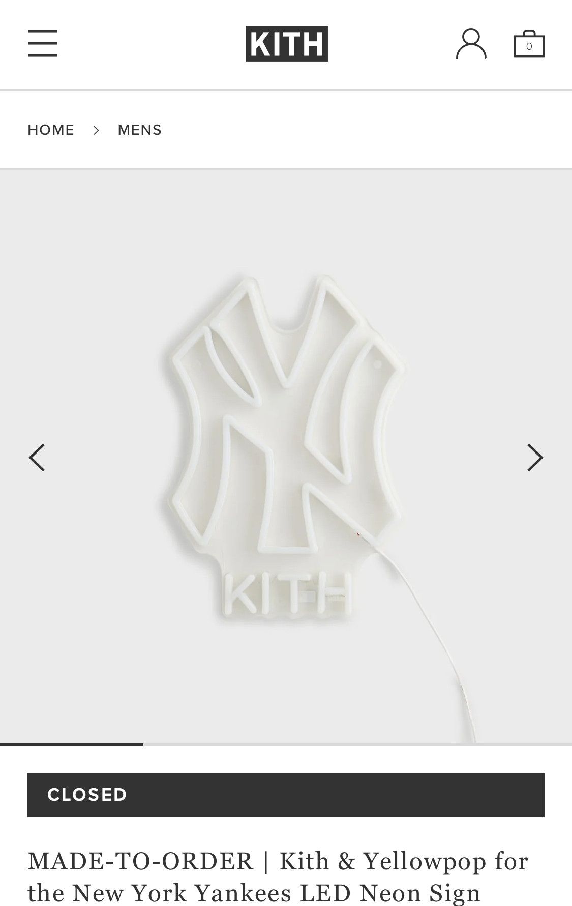 Kith Kith x New York Yankees LED Neon Sign (SOLD OUT) Size ONE SIZE - 4 Thumbnail