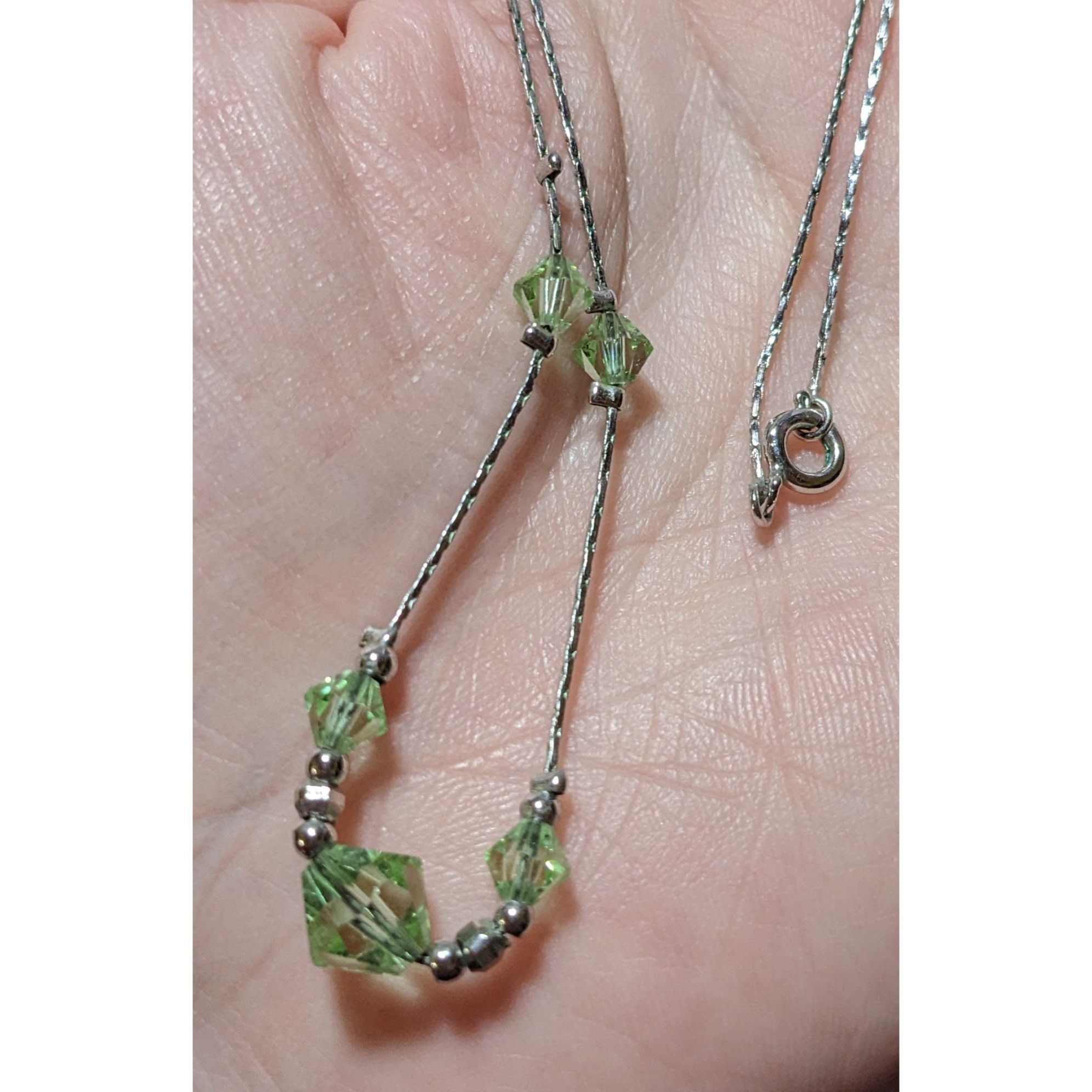 Other Minimalist Green And Silver Beaded Necklace Size ONE SIZE - 11 Thumbnail