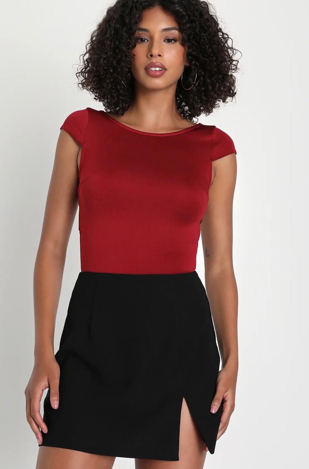 Lulus LULUS High-Rise Skirt in Black (SMALL) Size 28" / US 6 / IT 42 - 2 Thumbnail
