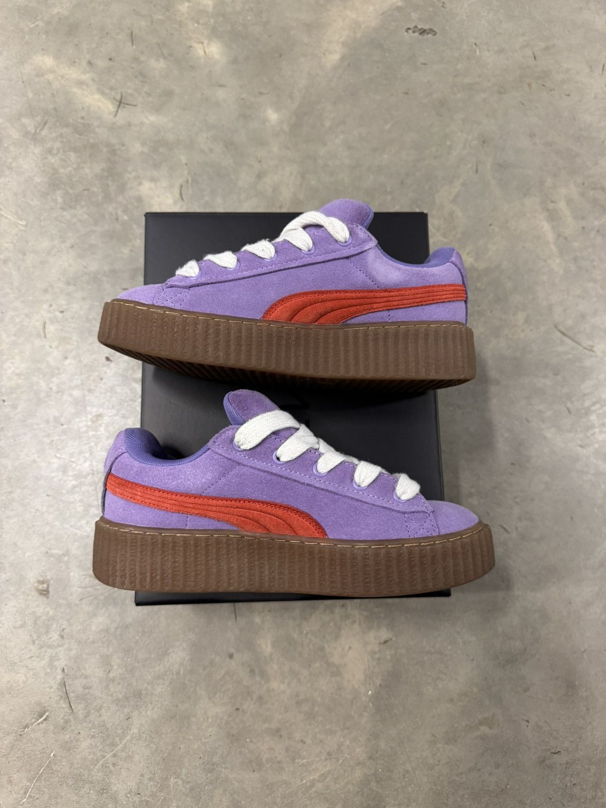 Fenty × Puma Puma Creeper WMNS Fenty Phatty x Lavender Burnt Red Size 7W Size US 7 / IT 37 - 3 Thumbnail