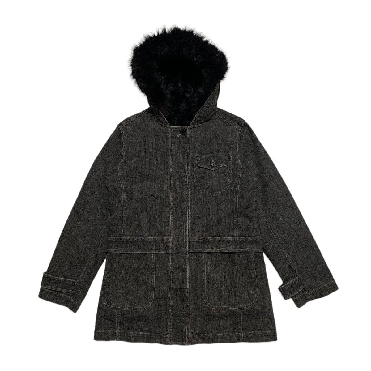 Sonia Rykiel Sonia Rykiel Hooded Denim Jacket Size S / US 4 / IT 40 - 1 Thumbnail