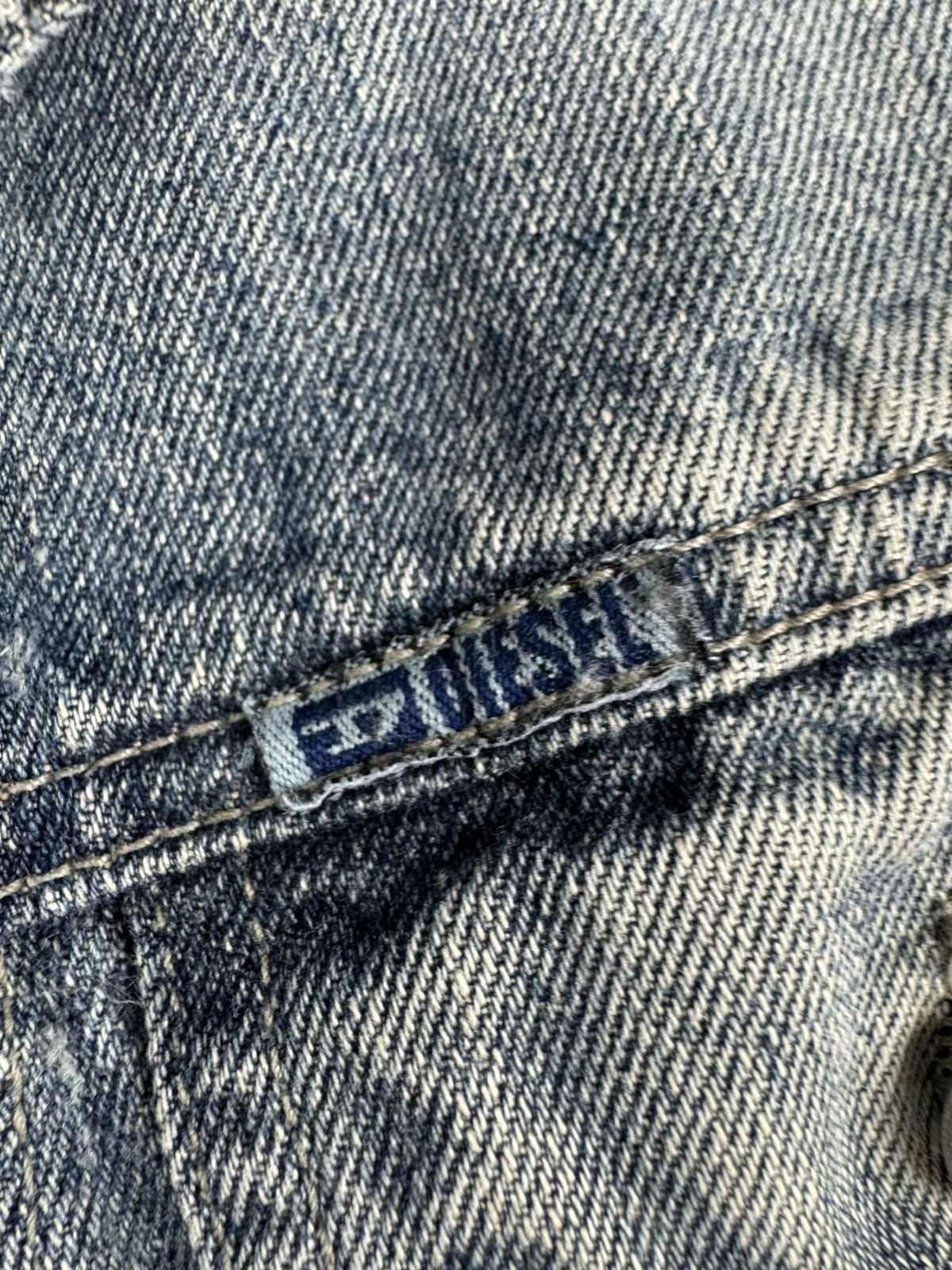Diesel × Vintage Vintage Y2K Diesel washed denim katana jacket cropped fit Size M / US 6-8 / IT 42-44 - 11 Thumbnail