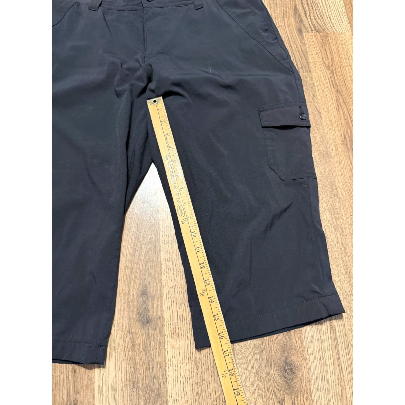 Lee Riders by Lee Pants Women's Capri Black Pockets Button Size M Regular Size 32" / US 10 / IT 46 - 7 Thumbnail