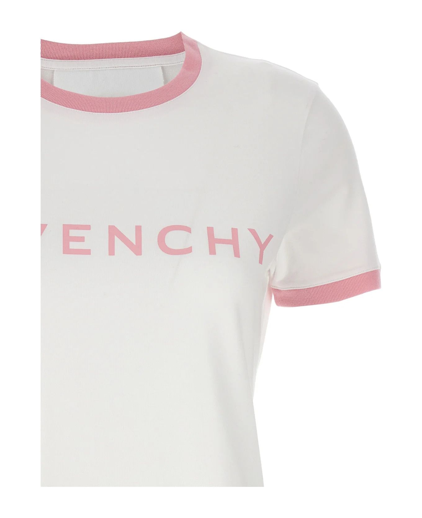 Givenchy o1srvl11e0625 Logo Print T-Shirt in White Size M / US 6-8 / IT 42-44 - 3 Thumbnail