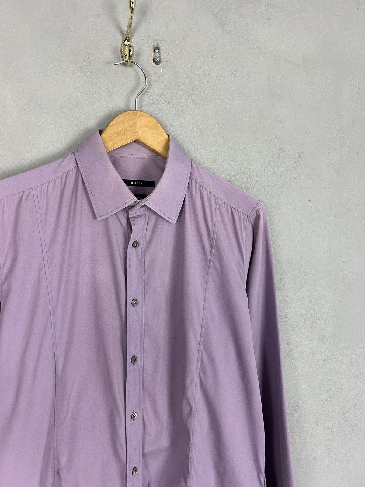 Gucci Gucci Slim Fit Dress Shirt 41/16 Italy Mens Cotton Size US M / EU 48-50 / 2 - 3 Thumbnail