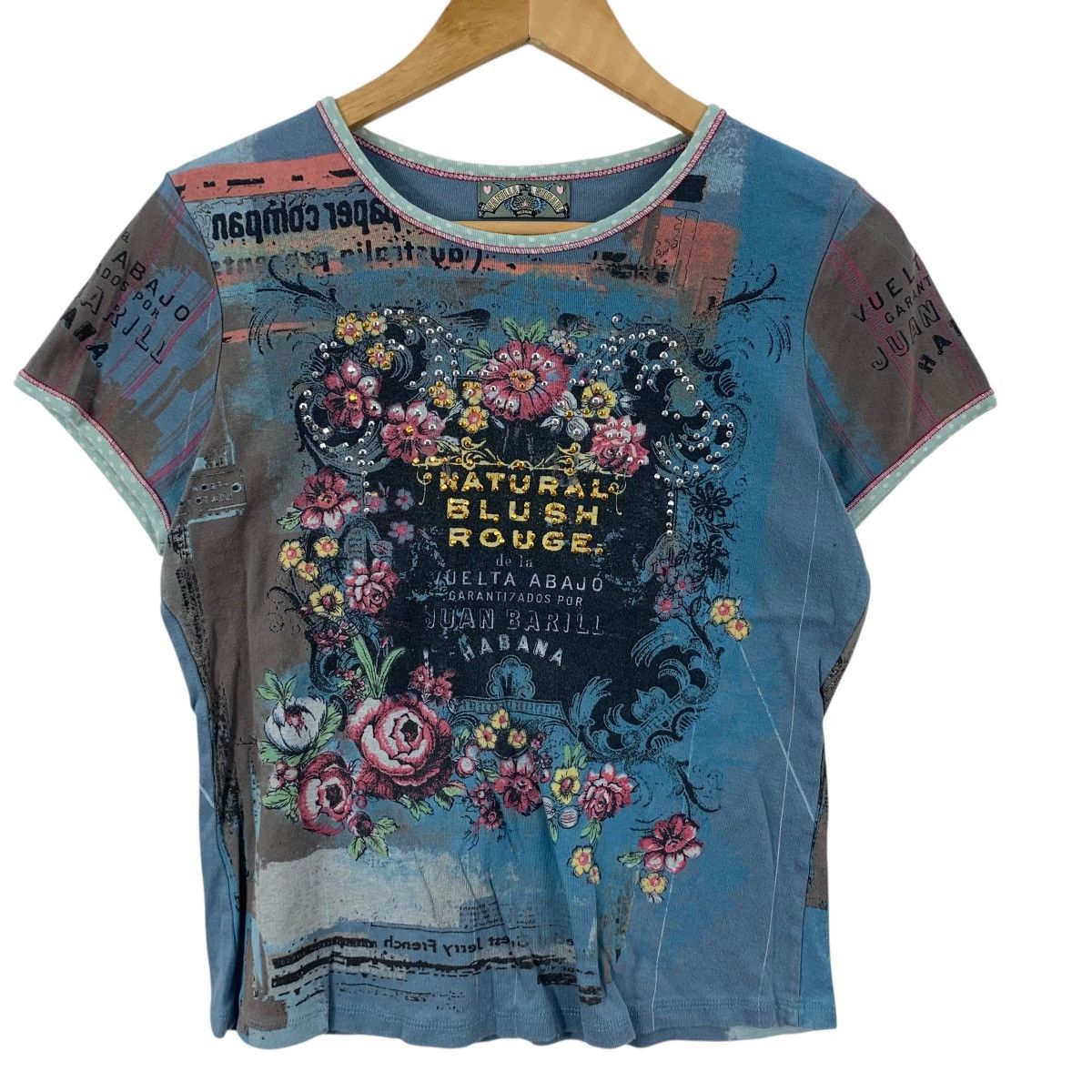 Other VANILLA SUGAR Juan Bar Habana Bling Over Print Tee Shirt Top Size M / US 6-8 / IT 42-44 - 5 Thumbnail