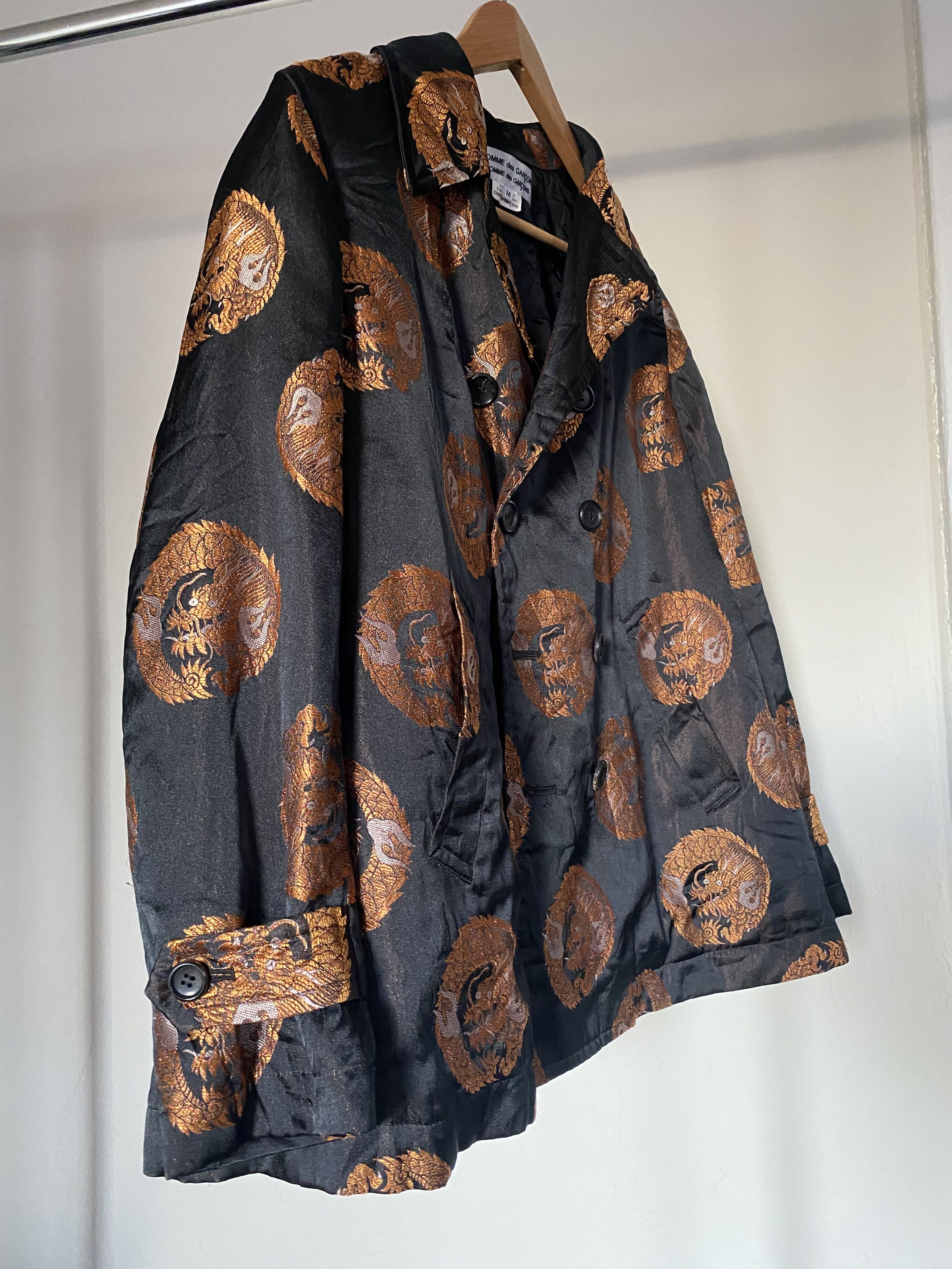 Comme des Garcons RARE Comme Des Garcons Dragon Brocade Quilted Tent Jacket Size US M / EU 48-50 / 2 - 7 Thumbnail