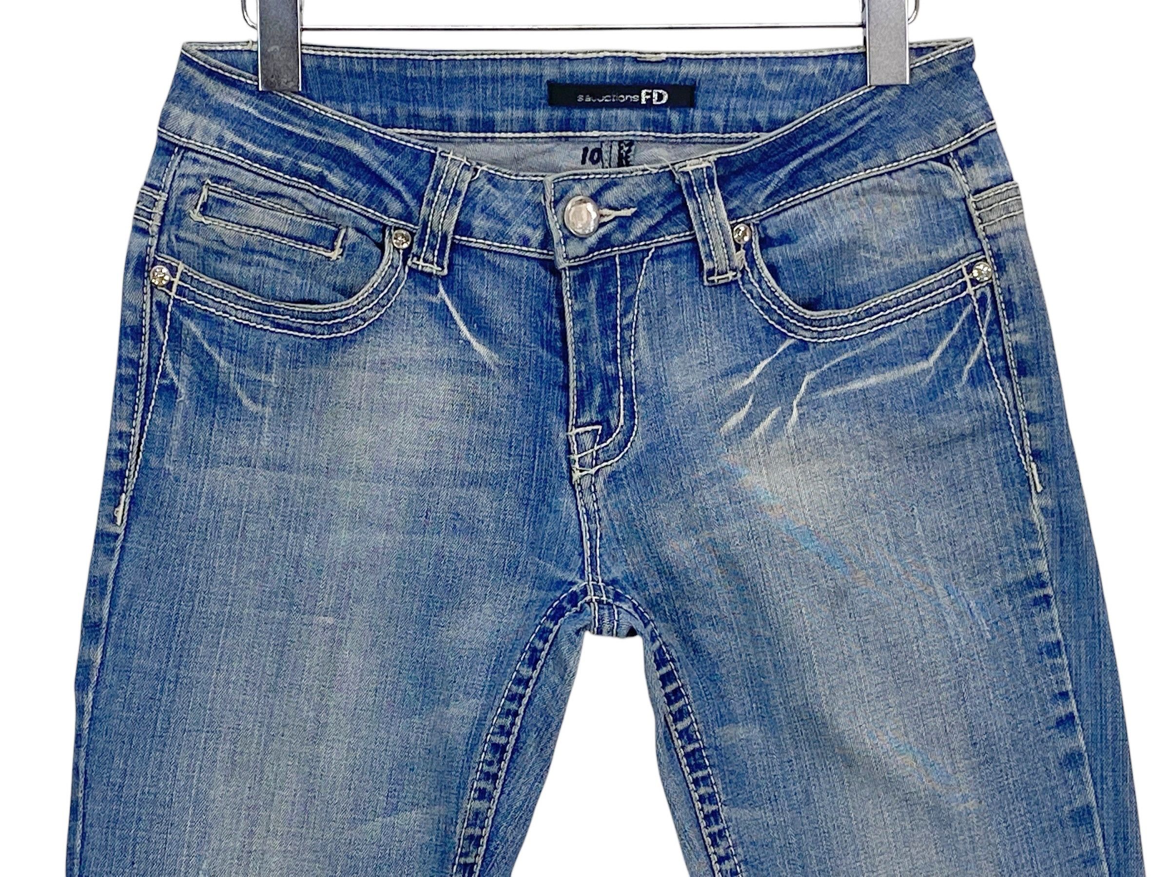 Japanese Brand Seduction FD Denim Flare Jeans Size 27" / US 4 / IT 40 - 3 Thumbnail