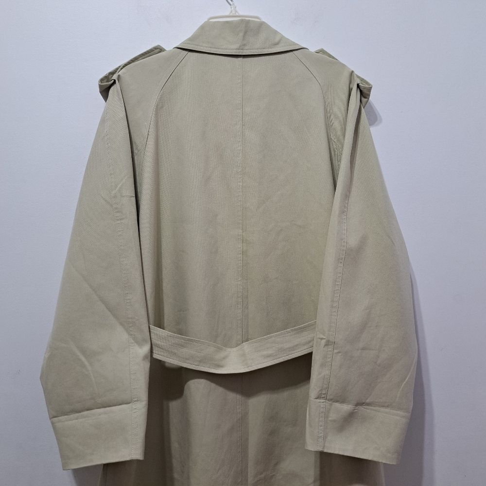 Other Zhou Mo Oversized Trench Coat Tencel Belted No Size Tag Medium Light Olive NWT Size M / US 6-8 / IT 42-44 - 12 Thumbnail