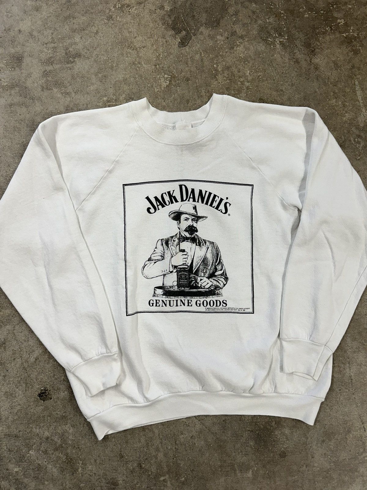Fruit Of The Loom Vintage 90s Jack Daniels Whisky Sweatshirt Size US L / EU 52-54 / 3 - 3 Thumbnail