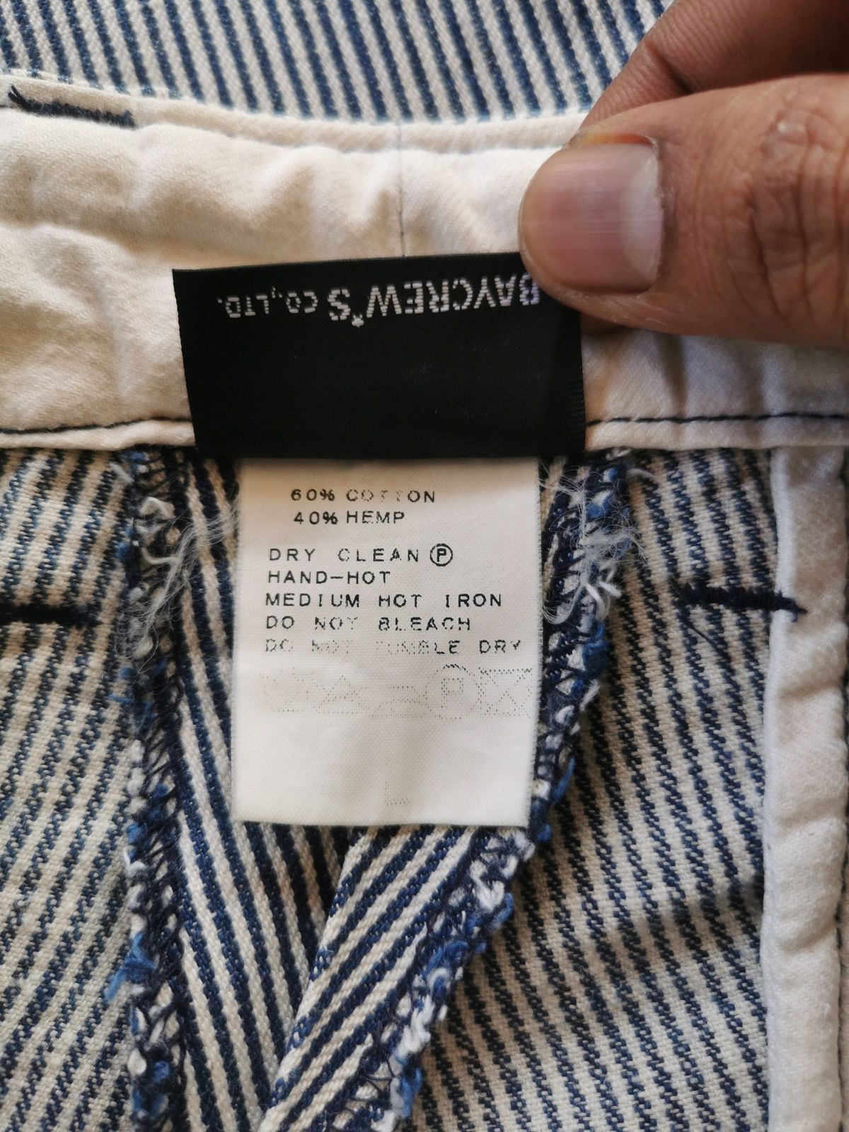 Journal Standard Hemp Journal Standard Pinstripe Patch Pocket Pants Size US 32 / EU 48 - 12 Thumbnail