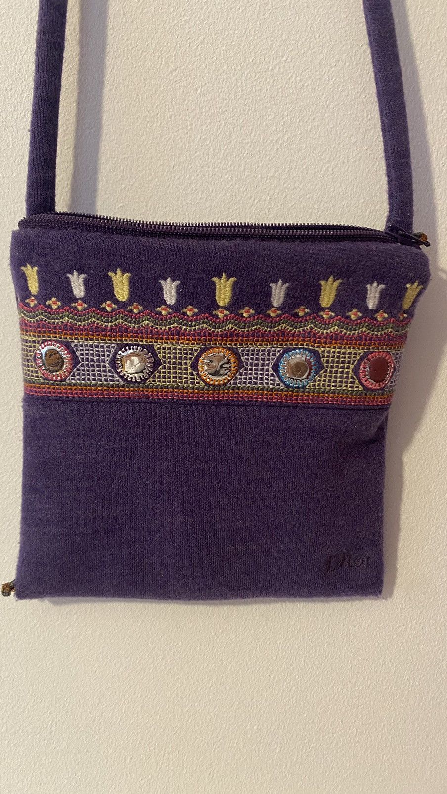 Dior Baby Dior Purple Wool Bag Size ONE SIZE - 2 Thumbnail