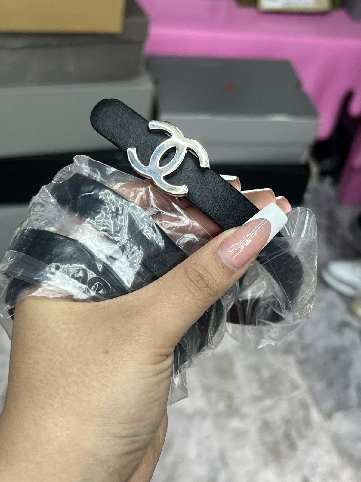 Chanel Chanel Reversible Leather Belt Size ONE SIZE - 1 Thumbnail