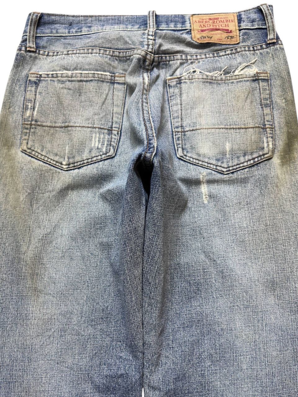 Abercrombie & Fitch Vintage Abercombie&Fitch Mudwash Ripped Grunge Denim Size US 31 - 5 Thumbnail