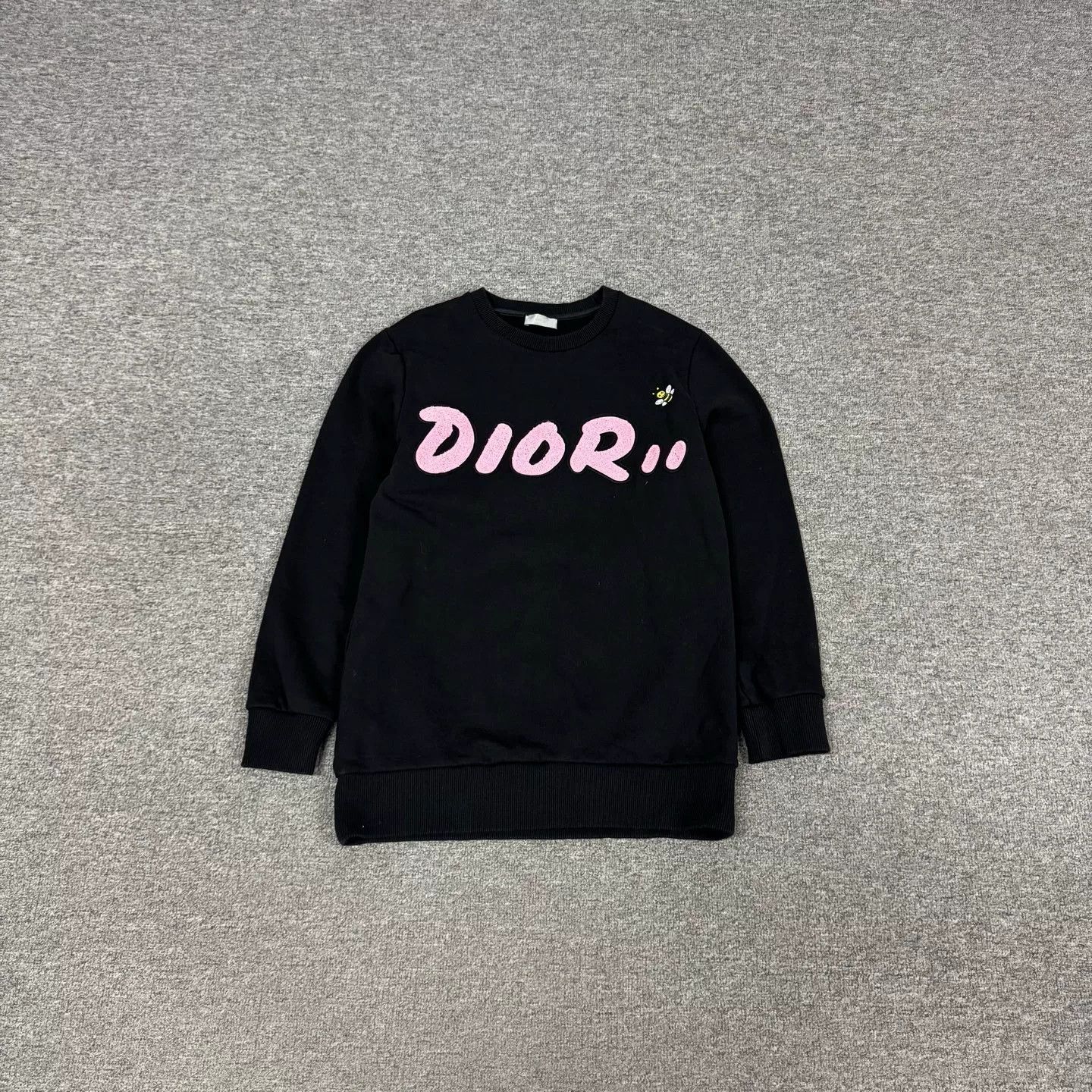 Dior Dior Black Floral Logo Sweatshirt for Women Size S / US 4 / IT 40 - 1 Thumbnail