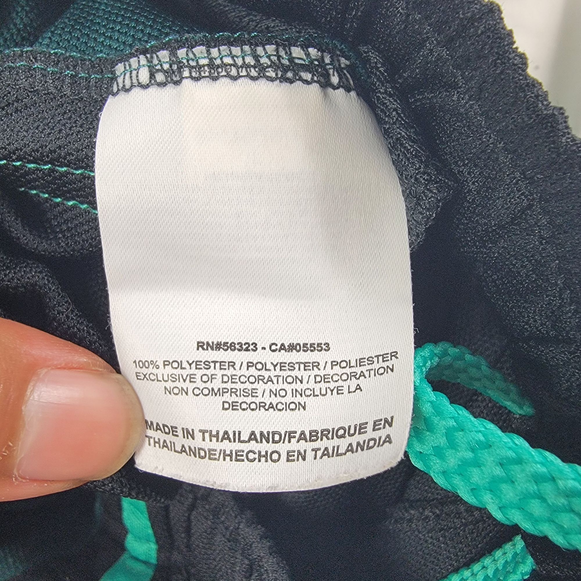 Nike Nike Dri Fit Mens Large Black Green Athletic Shorts Casual R Size US 44 / EU 60 - 6 Thumbnail