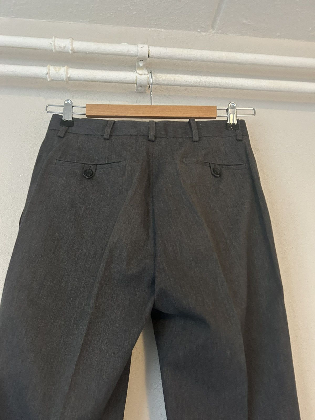 Prada Grey Tapered Cotton Blend Trousers Size US 29 - 9 Thumbnail