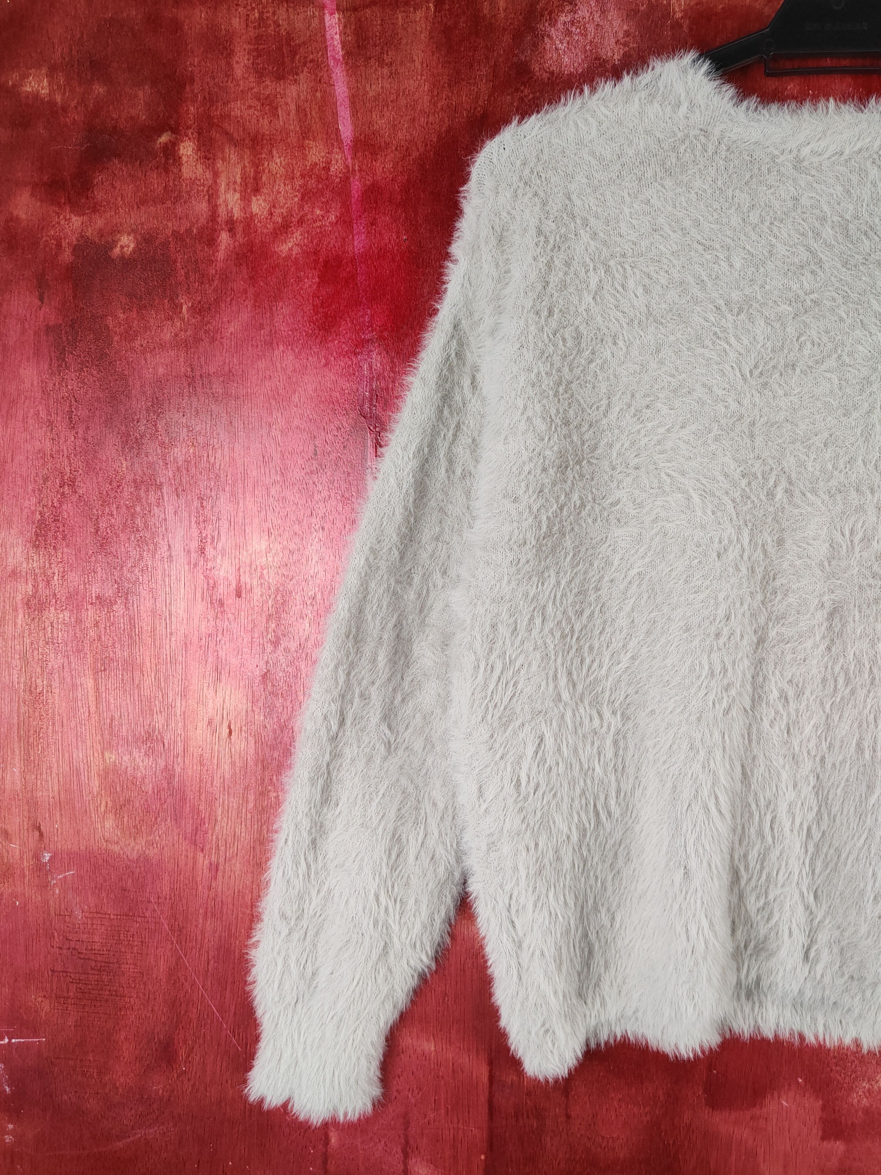 Homespun Knitwear × Japanese Brand × Vintage K Gray Shag Shaggy Fur Mohair Knitwear #S2170 Size S / US 4 / IT 40 - 8 Thumbnail
