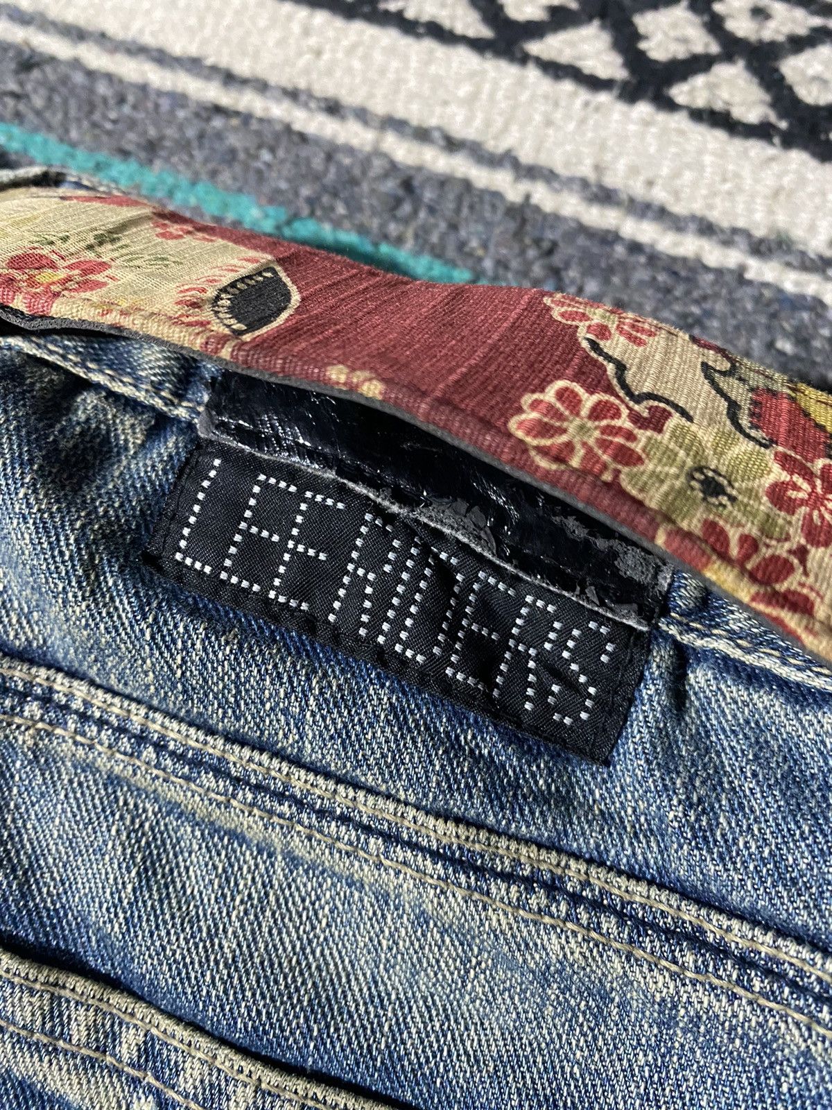 If Six Was Nine × Japanese Brand × Le Grande Bleu (L.G.B.) 2000s - LeeRiders Bushwackers Distressed Flare Denim Size US 32 / EU 48 - 8 Thumbnail