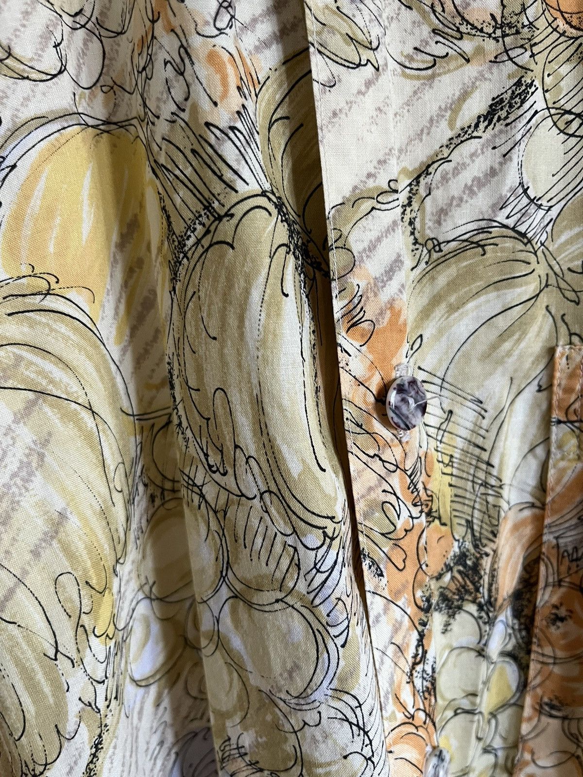 Japanese Brand × Vintage Silky Hawaiian Fruit Floral Button Up Shirt Cotton Korea Size US L / EU 52-54 / 3 - 4 Thumbnail
