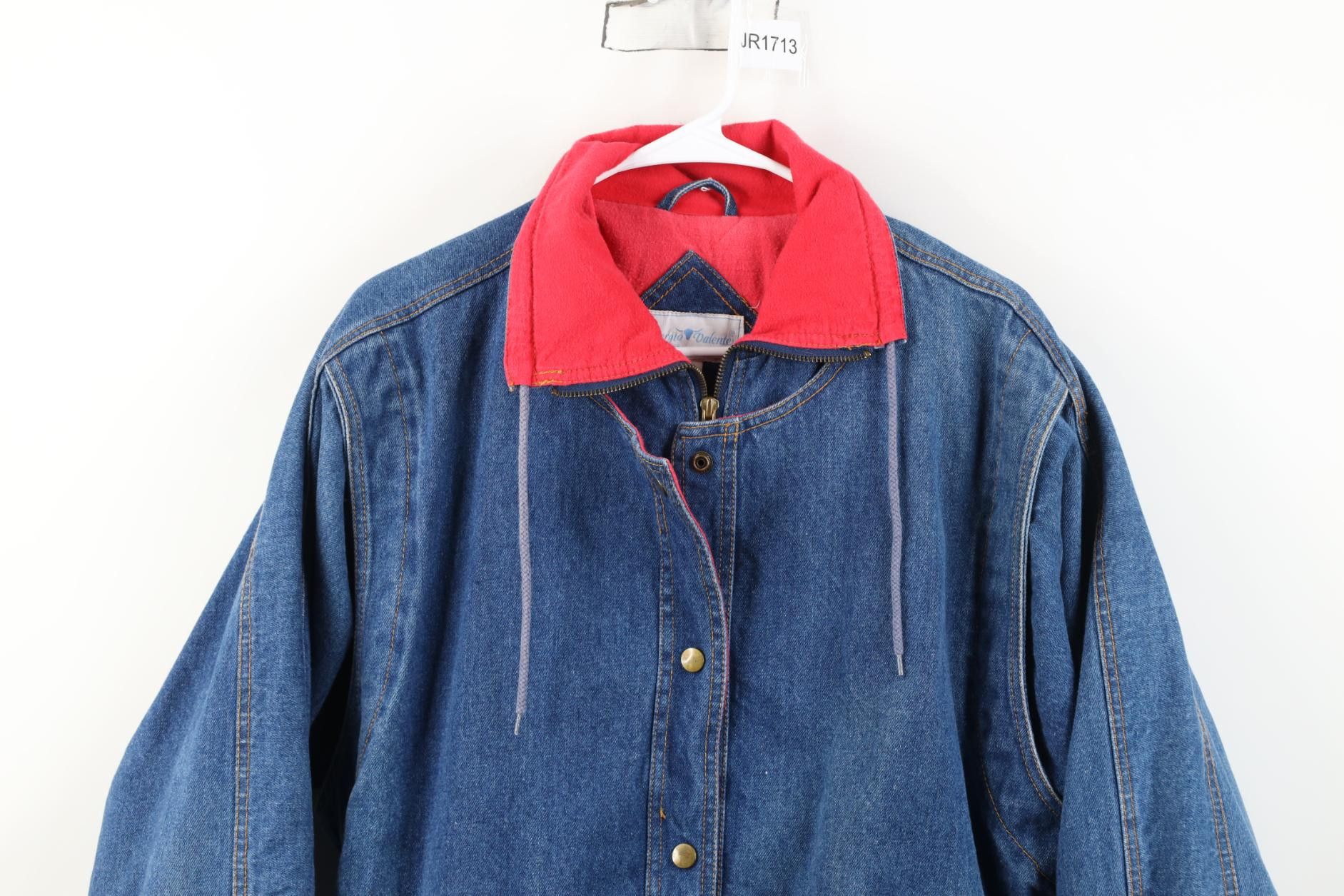 Vintage Vintage 80s 90s Streetwear Quilted Denim Jean Bomber Jacket Size M / US 6-8 / IT 42-44 - 2 Thumbnail