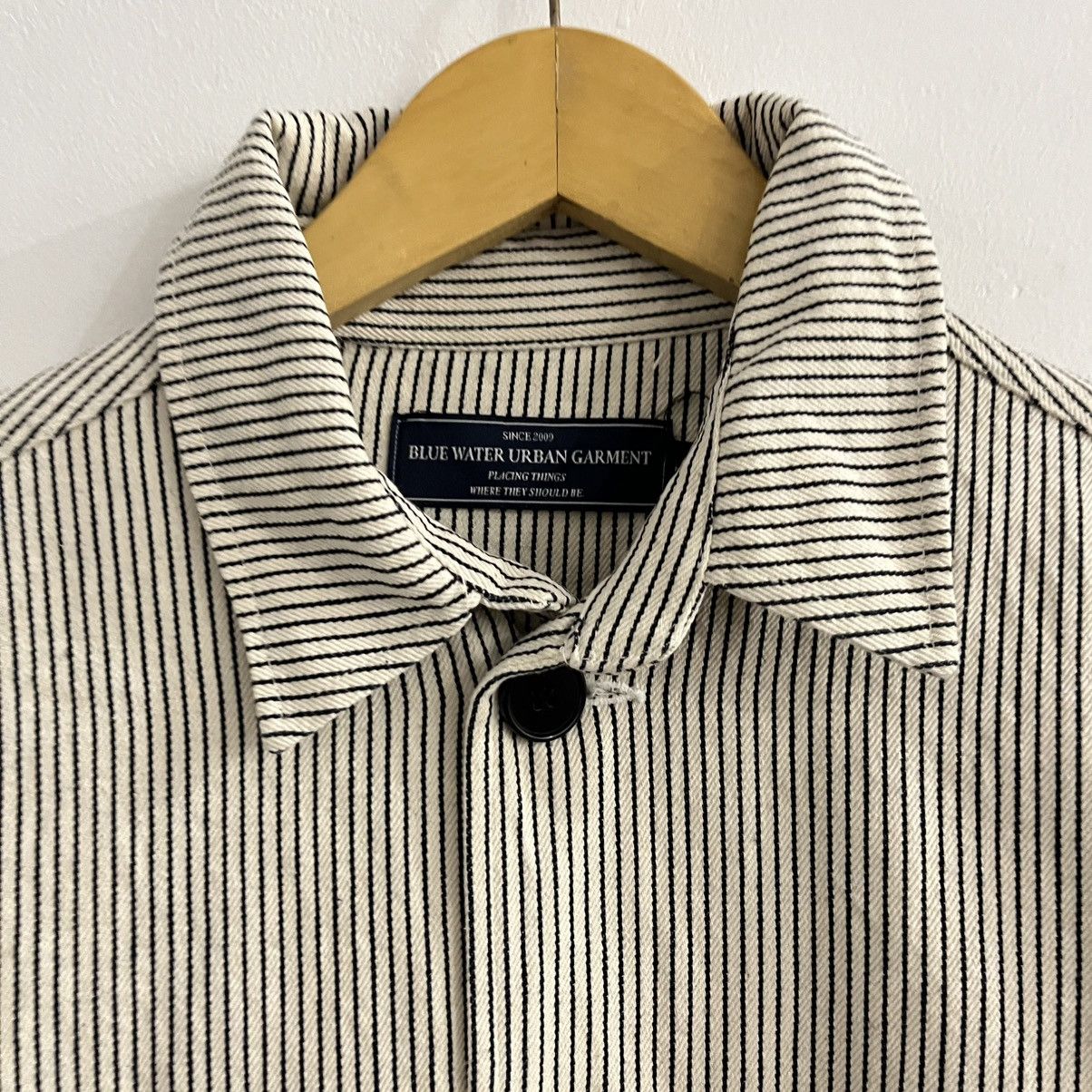Japanese Brand Urban Garment Striped Chore Button Up Size US L / EU 52-54 / 3 - 3 Thumbnail
