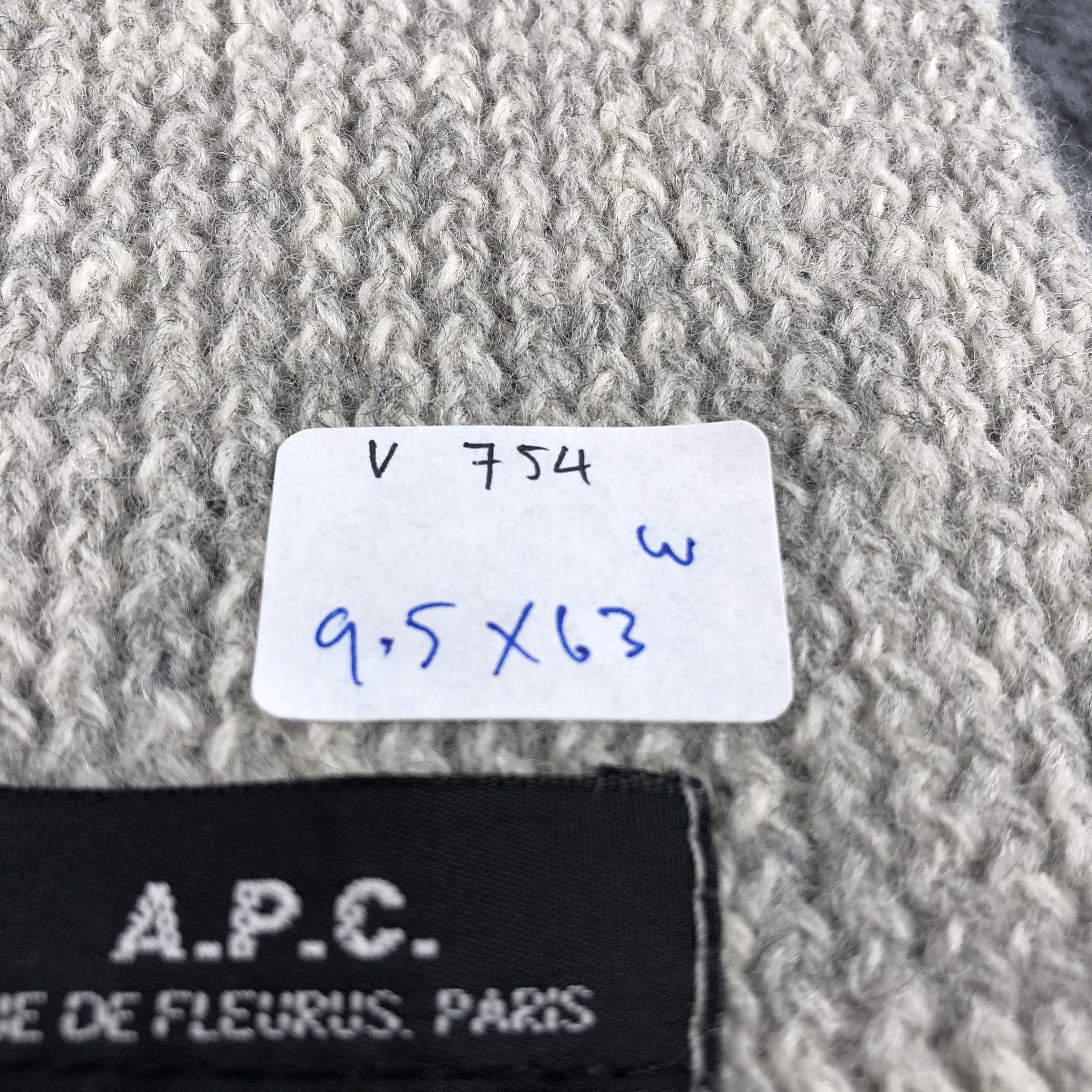 A.P.C. A.P.C Knit Wool Scarf Muffler V754 Size ONE SIZE - 6 Thumbnail