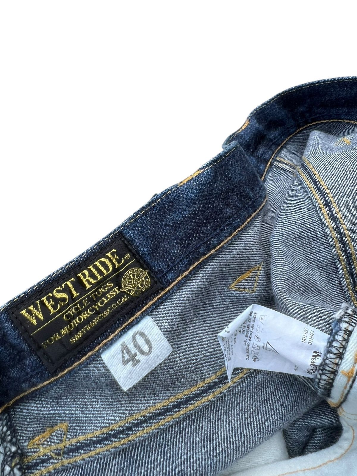 WEST RIDE West Ride Cycle Togs Japan Fade Blue Denim Selvedge Jeans Size US 38 / EU 54 - 19 Thumbnail