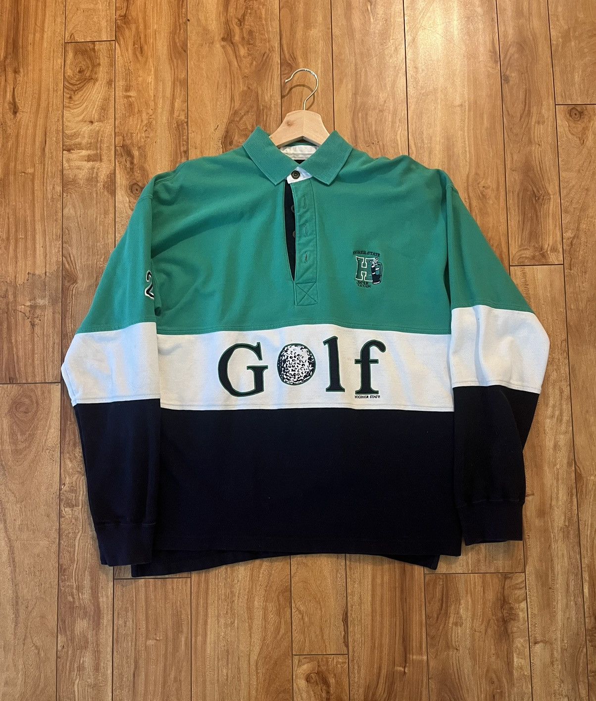 Vintage Higher State Outdoors Vintage Polo Long Sleeve Size US M / EU 48-50 / 2 - 1 Thumbnail
