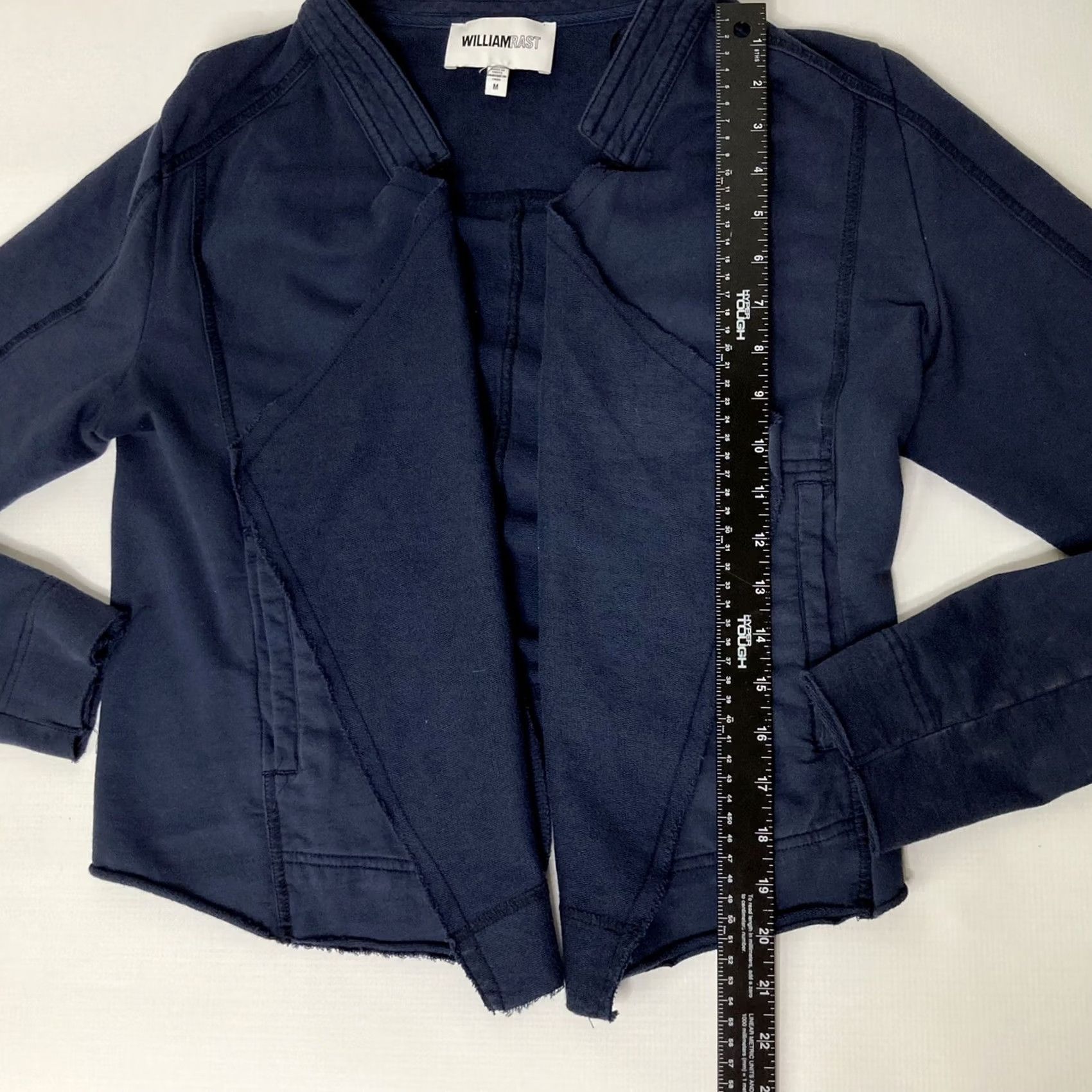 Parker William Rast Jacket Blue Size Medium Juniors Parker Flyaway Navy Basic Jacket Adult Regular Long Sleeve Size M / US 6-8 / IT 42-44 - 4 Thumbnail