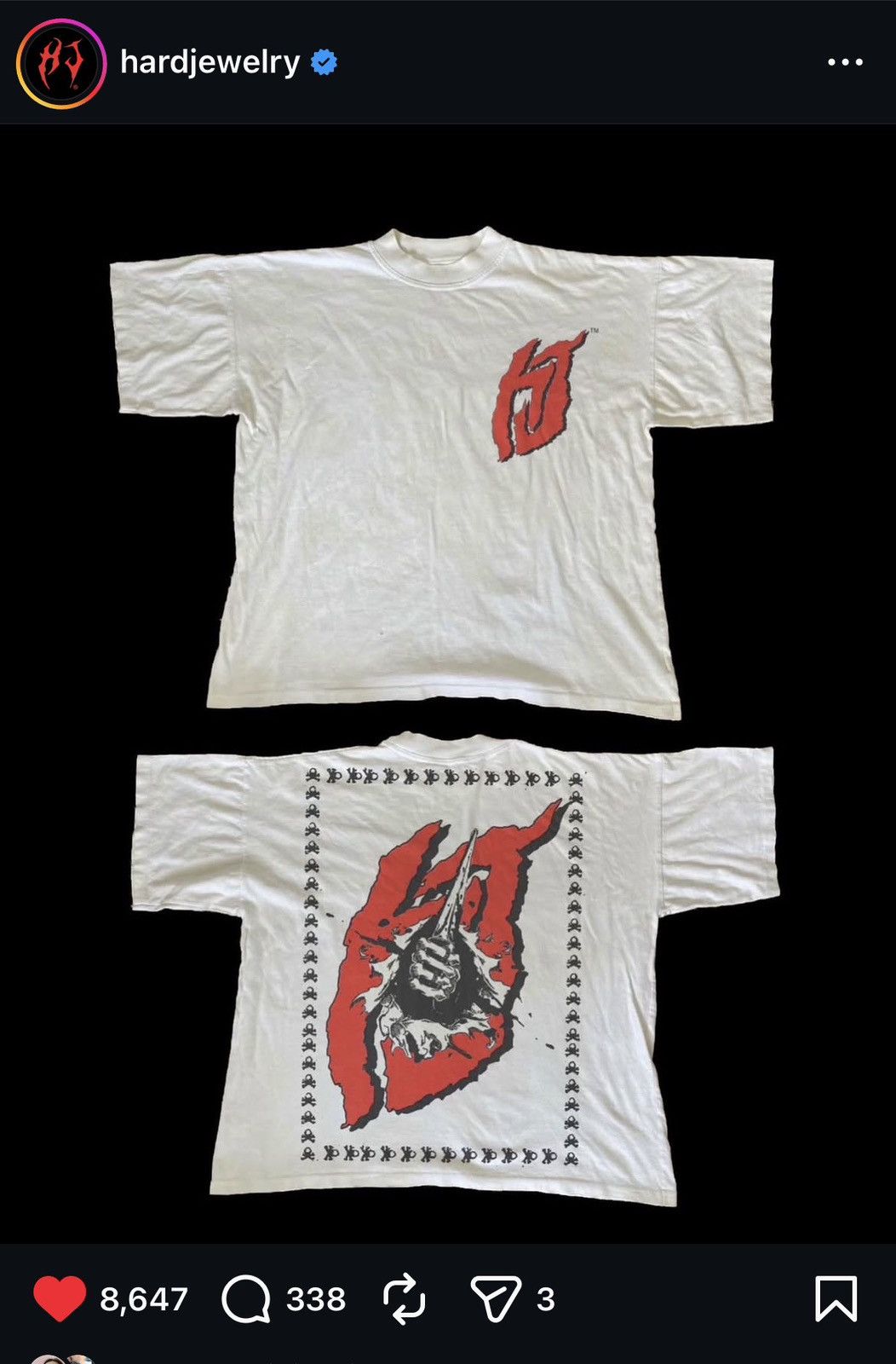 Other Hard Jewelry 6 Year Anniversary logo Tee Size US XXL / EU 58 / 5 - 1 Thumbnail