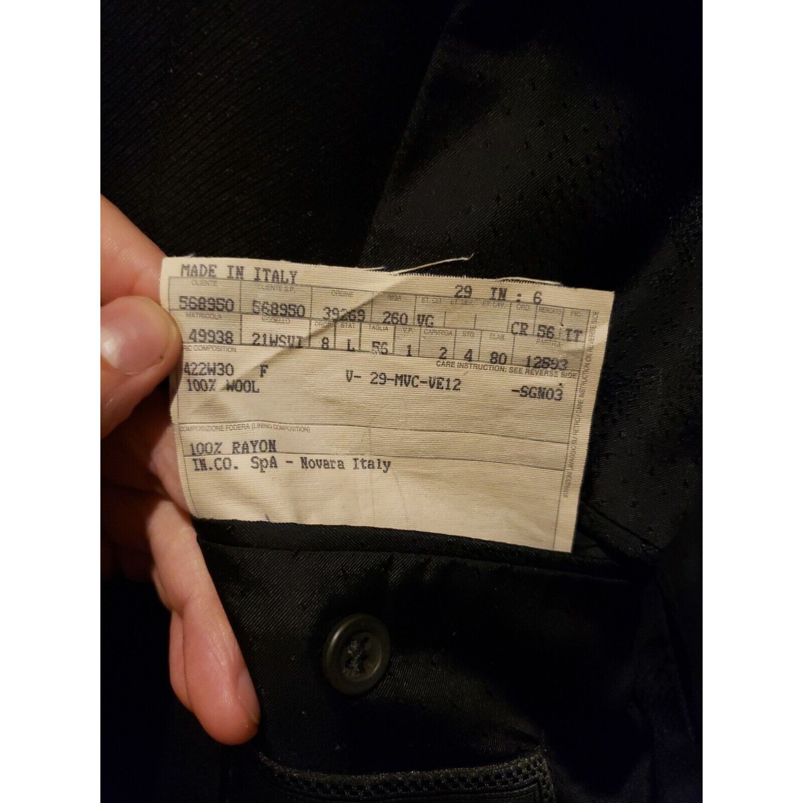 Versace Gianni Versace Men's wool Blazer Sport Coat US46/56 Eu Size 46R - 6 Thumbnail
