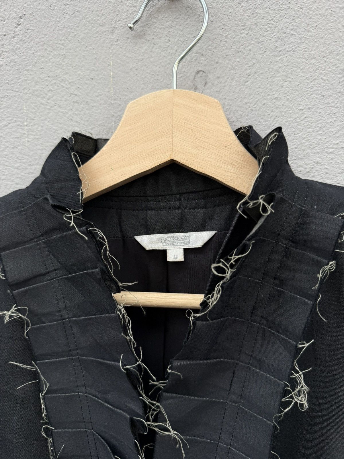 Japanese Brand Vintage RARE Patrick Cox Wannabe Distess Look Ribbon Shirt Size M / US 6-8 / IT 42-44 - 4 Thumbnail